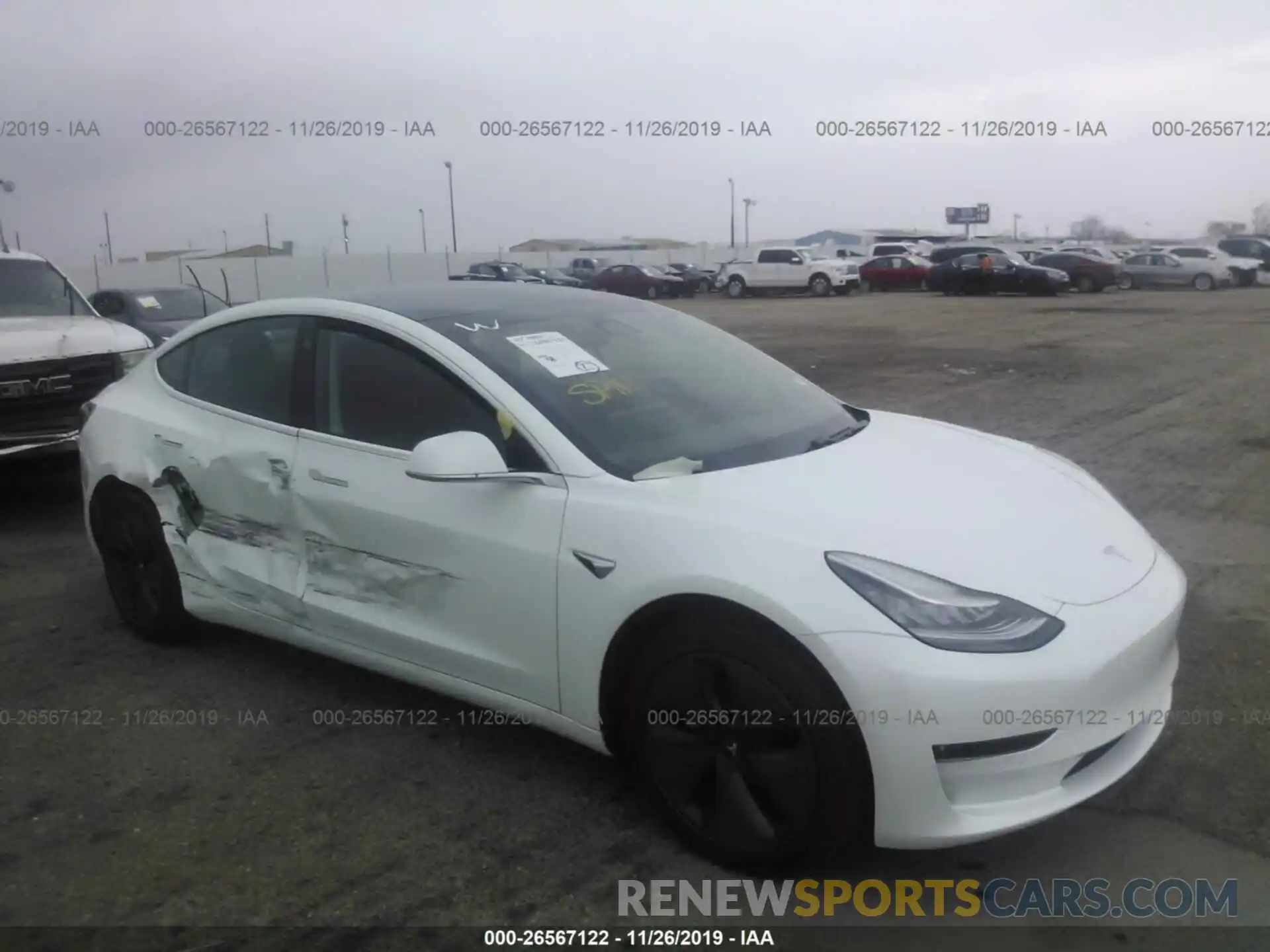 1 Фотография поврежденного автомобиля 5YJ3E1EA4KF397092 TESLA MODEL 3 2019