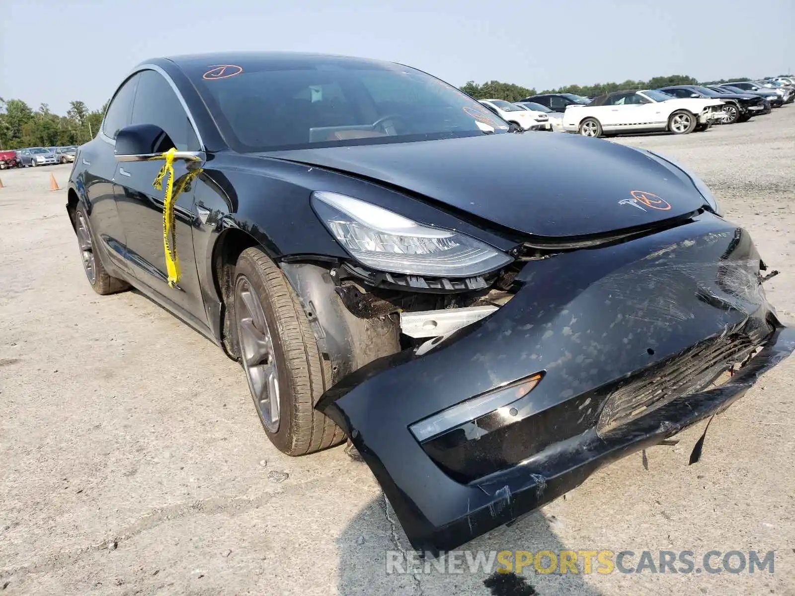 1 Photograph of a damaged car 5YJ3E1EA4KF397772 TESLA MODEL 3 2019