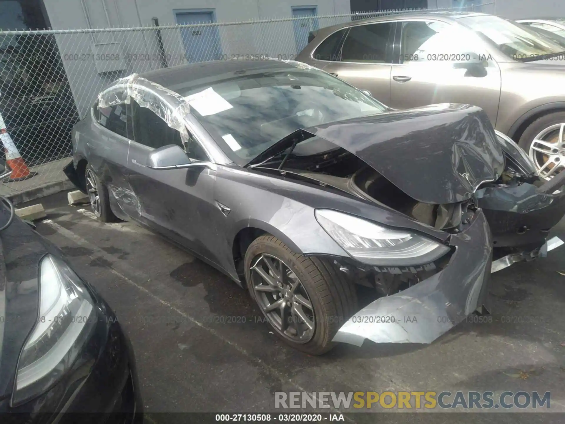 1 Photograph of a damaged car 5YJ3E1EA4KF400248 TESLA MODEL 3 2019