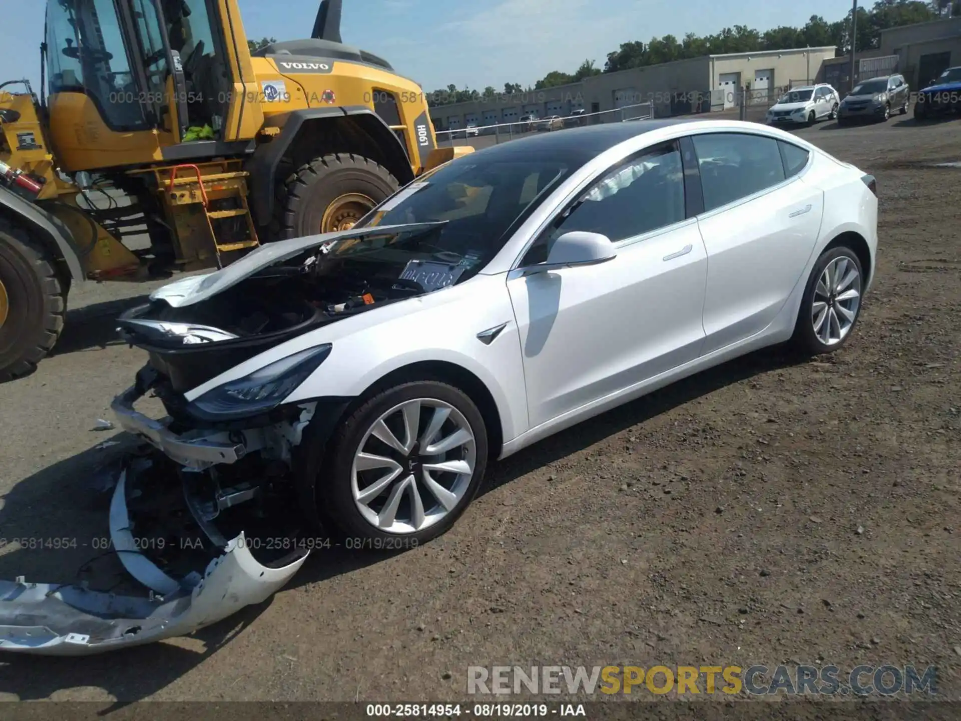 2 Photograph of a damaged car 5YJ3E1EA4KF402498 TESLA MODEL 3 2019