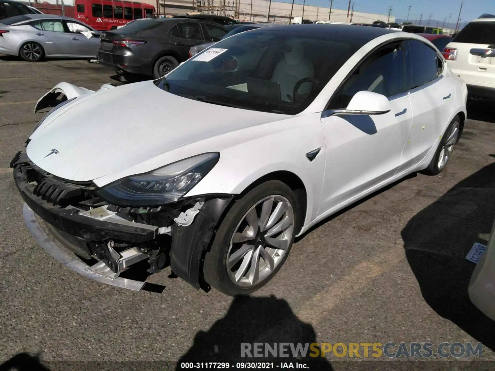 2 Фотография поврежденного автомобиля 5YJ3E1EA4KF407653 TESLA MODEL 3 2019