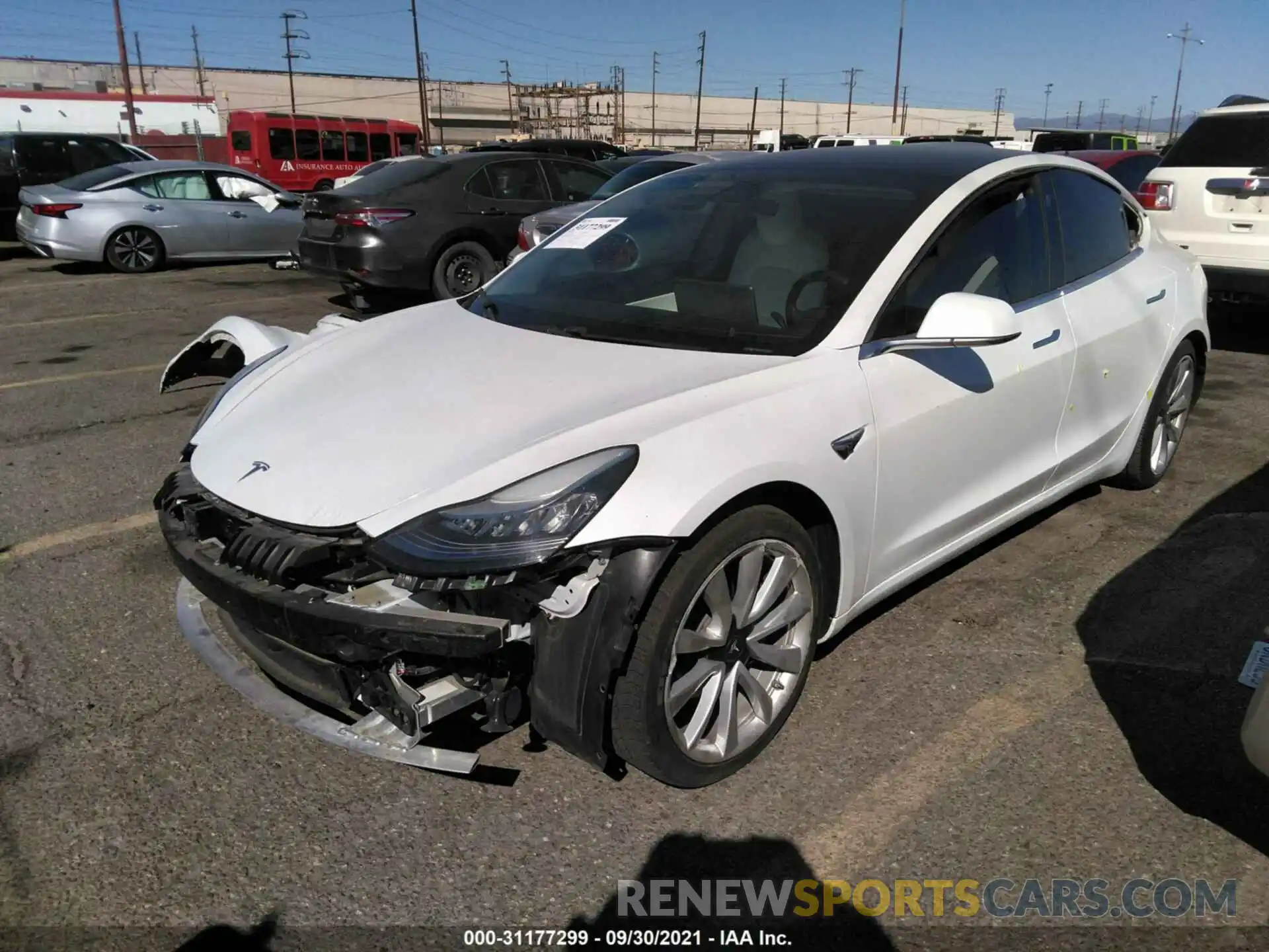 3 Photograph of a damaged car 5YJ3E1EA4KF407653 TESLA MODEL 3 2019