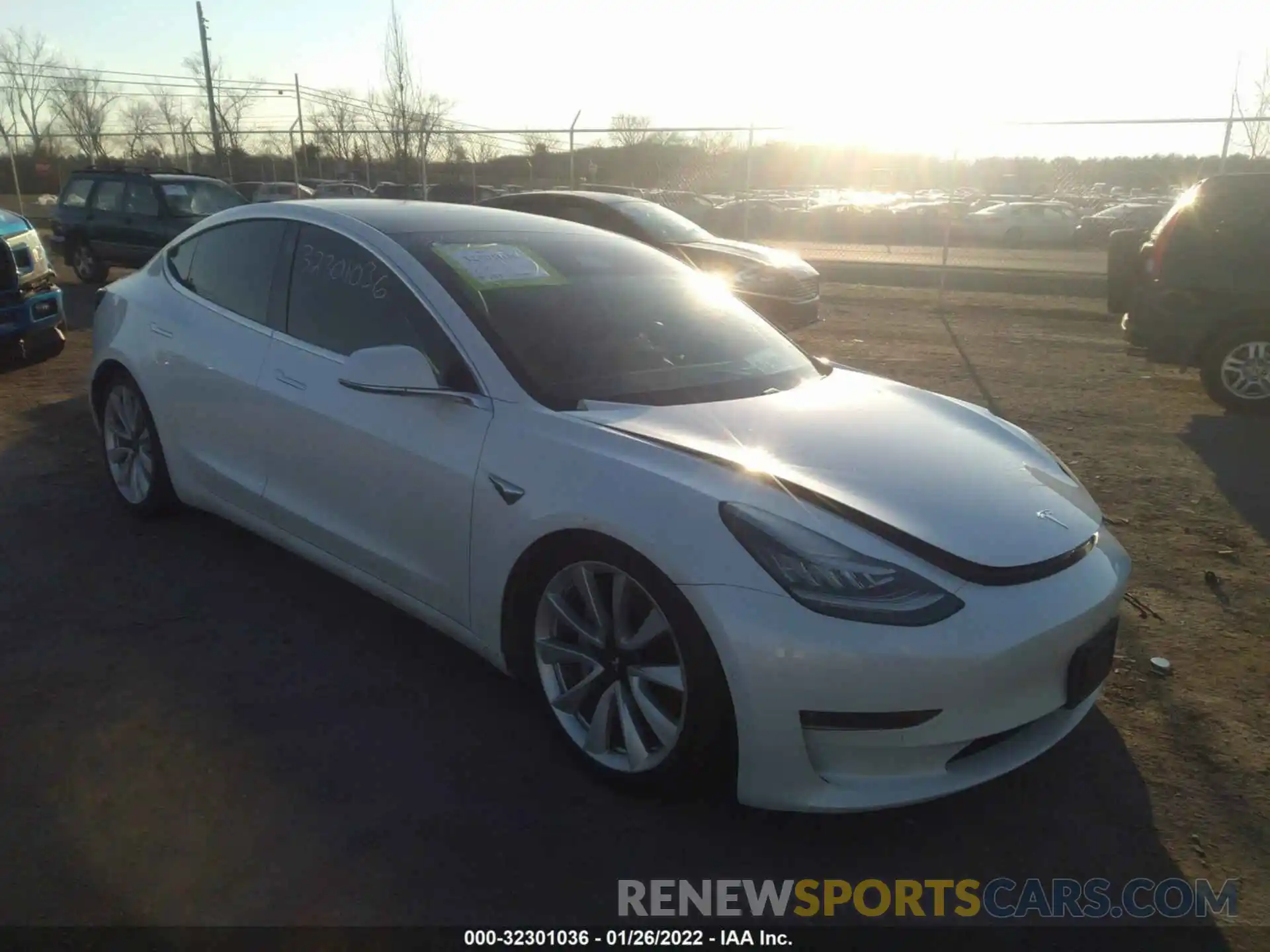 1 Photograph of a damaged car 5YJ3E1EA4KF407667 TESLA MODEL 3 2019