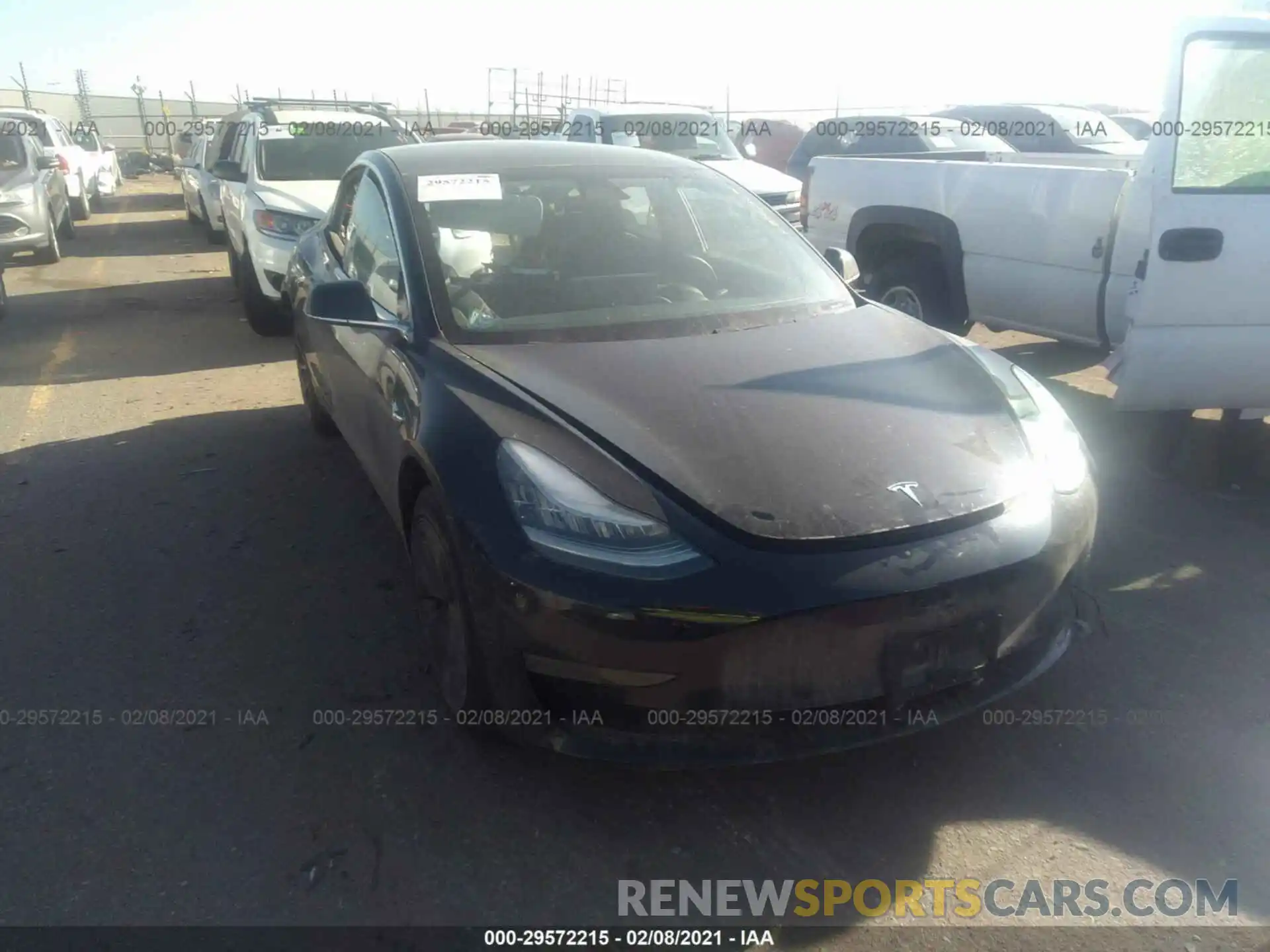 1 Photograph of a damaged car 5YJ3E1EA4KF409807 TESLA MODEL 3 2019