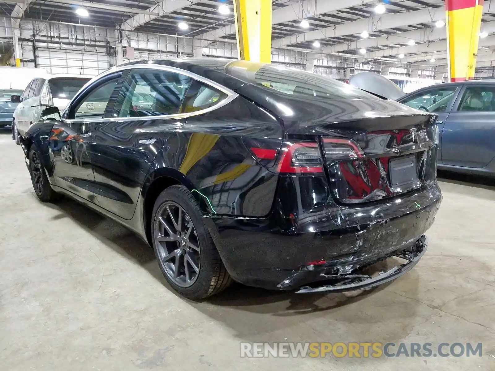 3 Photograph of a damaged car 5YJ3E1EA4KF410004 TESLA MODEL 3 2019