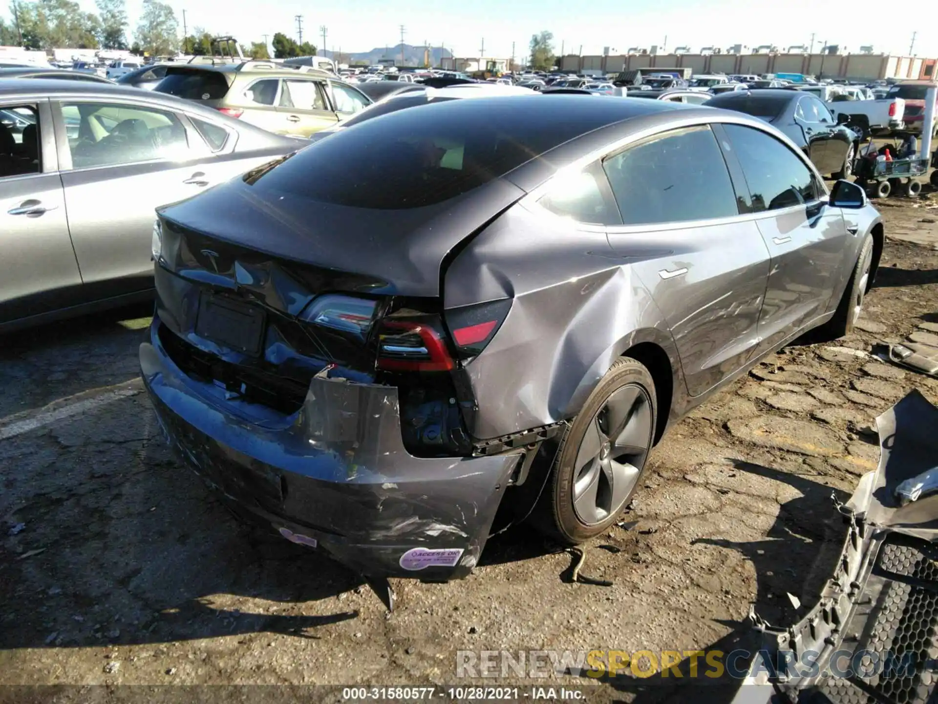 4 Photograph of a damaged car 5YJ3E1EA4KF411394 TESLA MODEL 3 2019