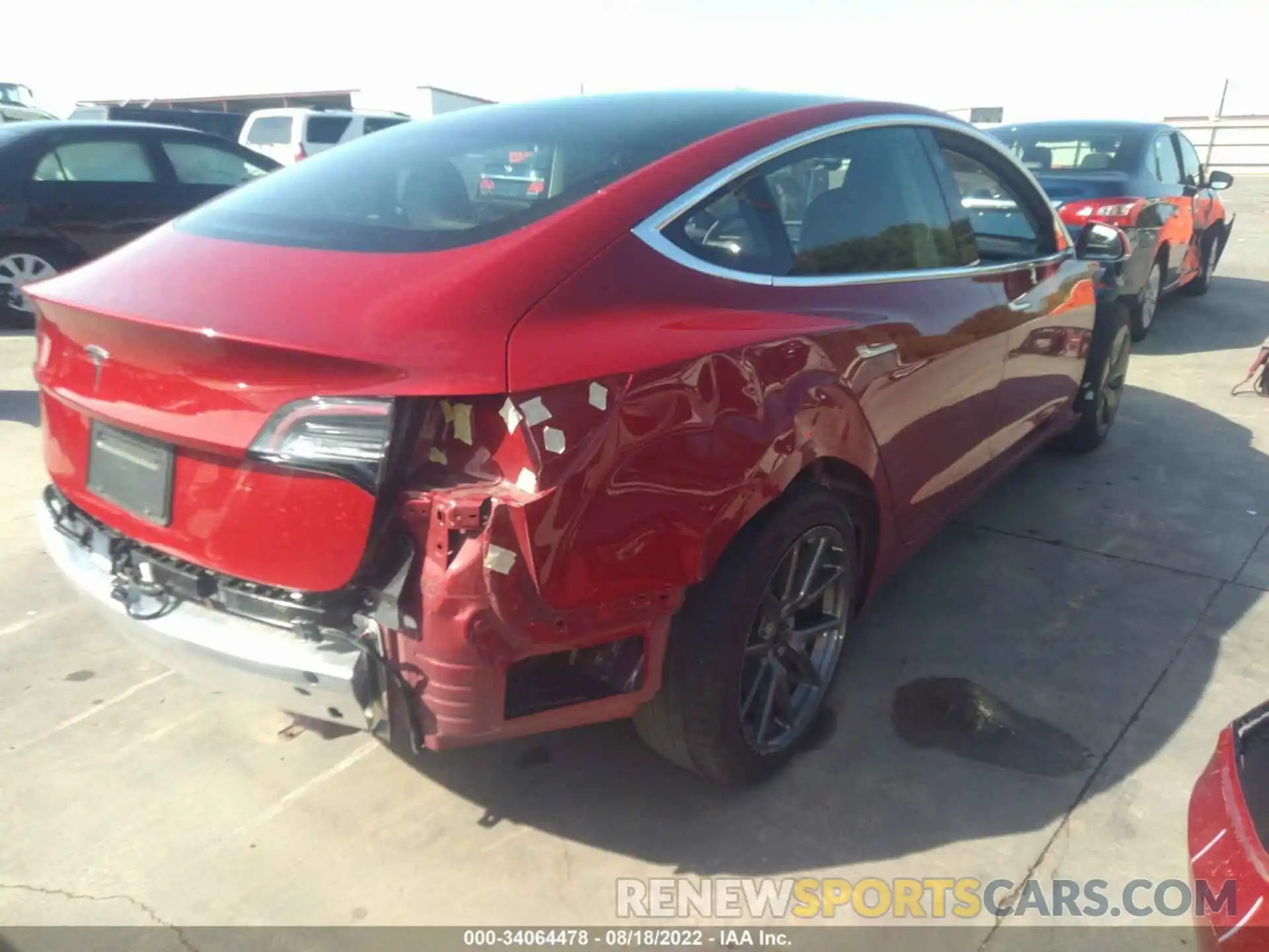 4 Photograph of a damaged car 5YJ3E1EA4KF416420 TESLA MODEL 3 2019