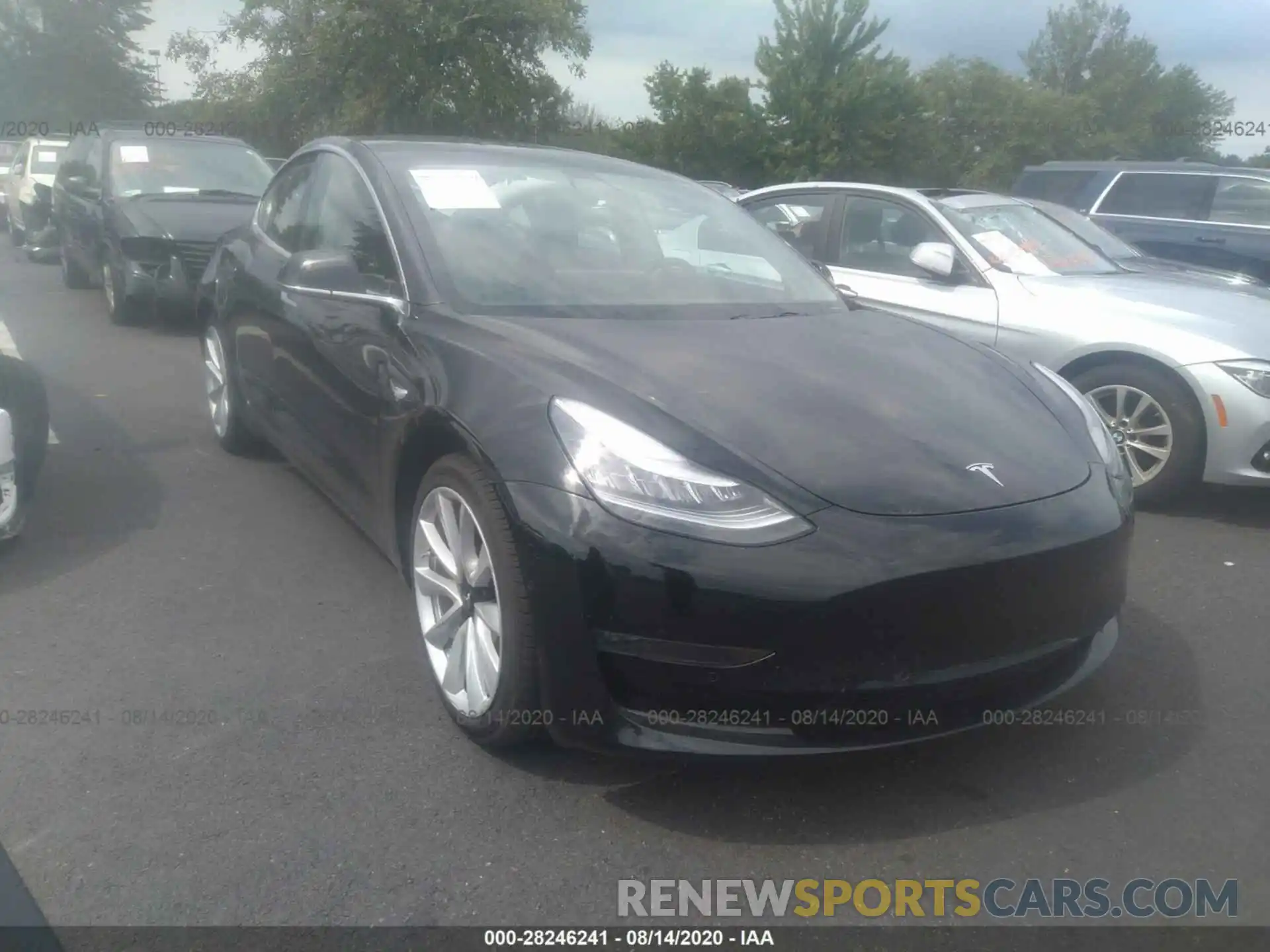 1 Photograph of a damaged car 5YJ3E1EA4KF417003 TESLA MODEL 3 2019