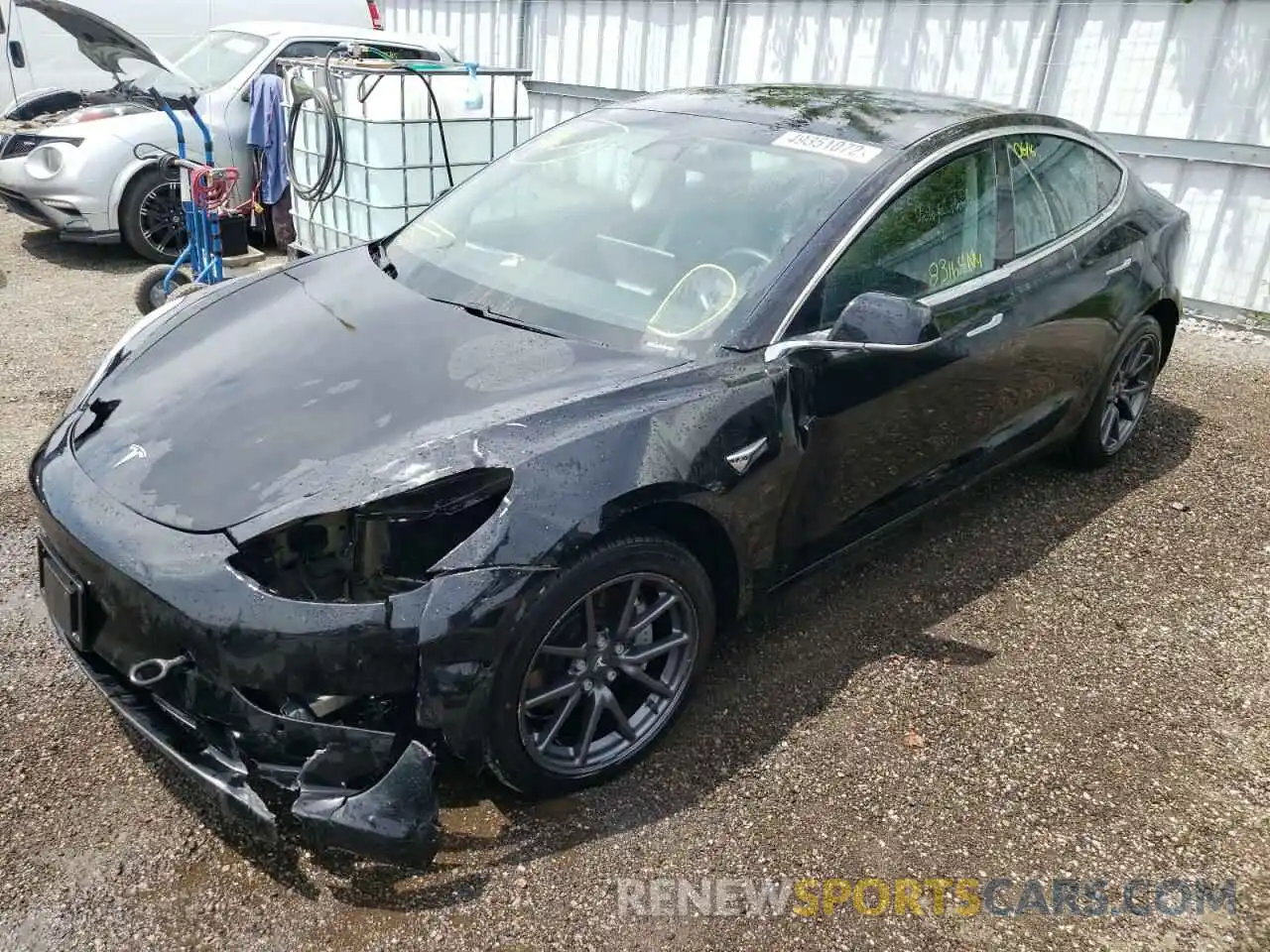 2 Photograph of a damaged car 5YJ3E1EA4KF418698 TESLA MODEL 3 2019