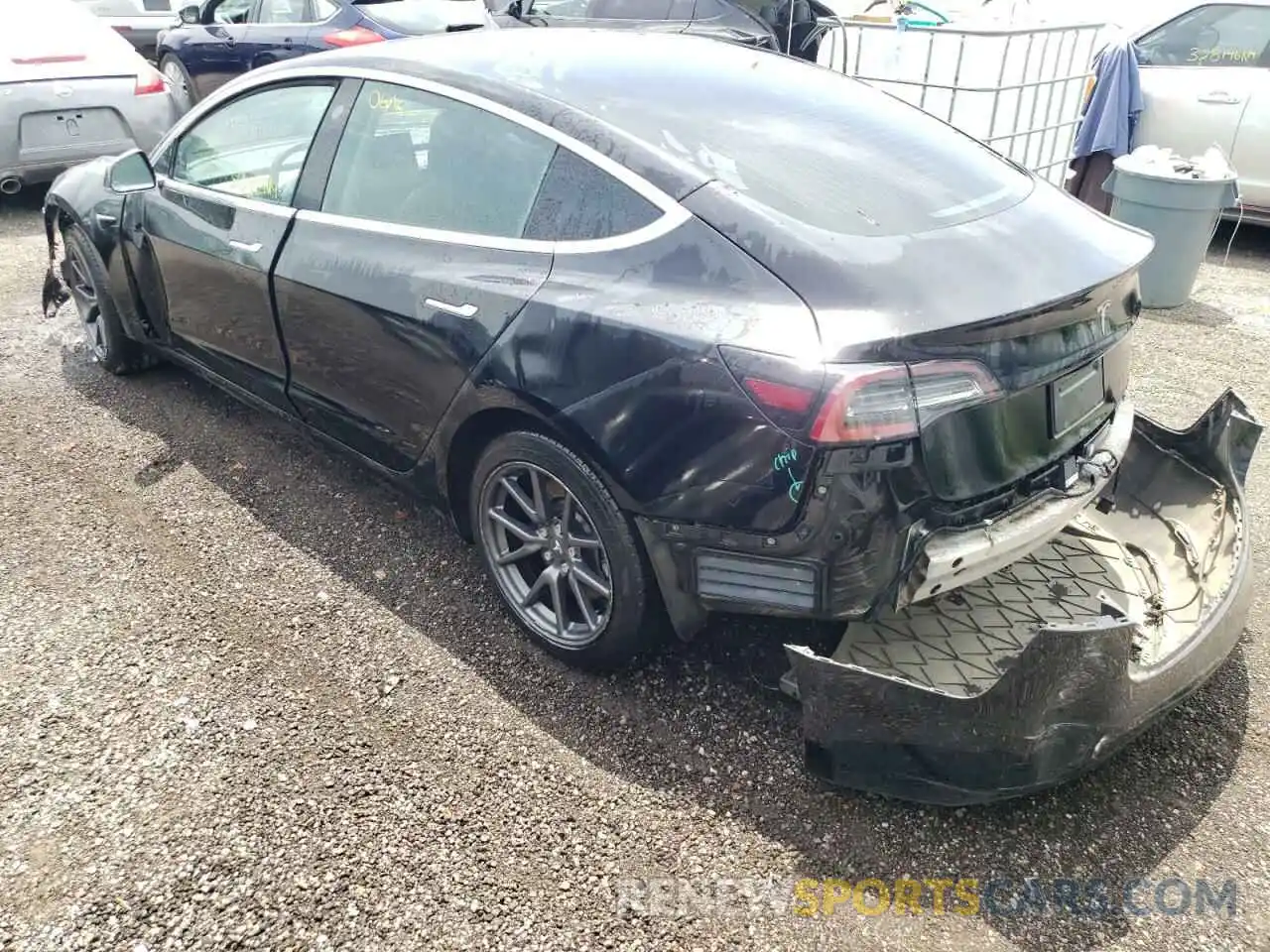 3 Photograph of a damaged car 5YJ3E1EA4KF418698 TESLA MODEL 3 2019