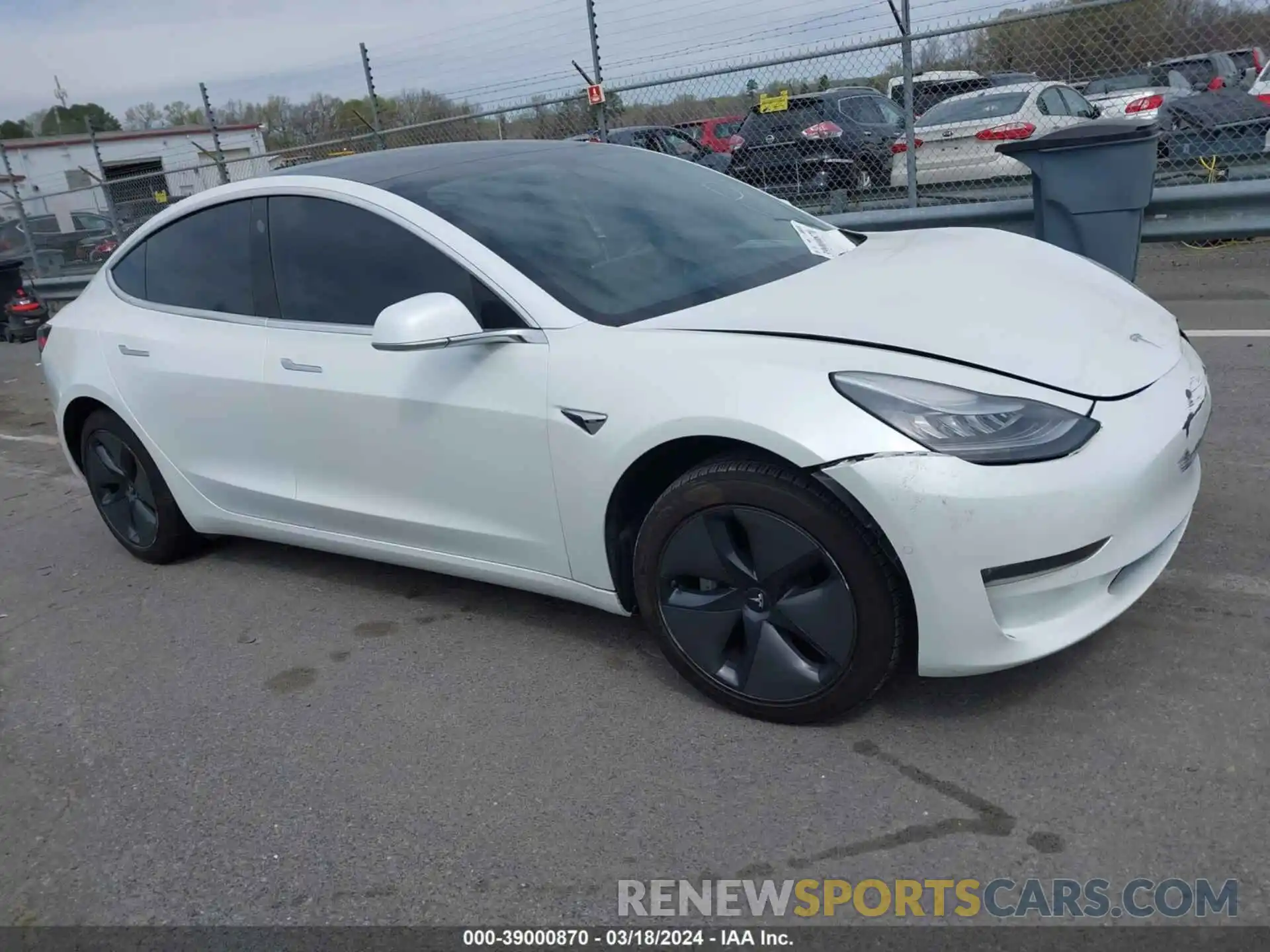 1 Photograph of a damaged car 5YJ3E1EA4KF419768 TESLA MODEL 3 2019