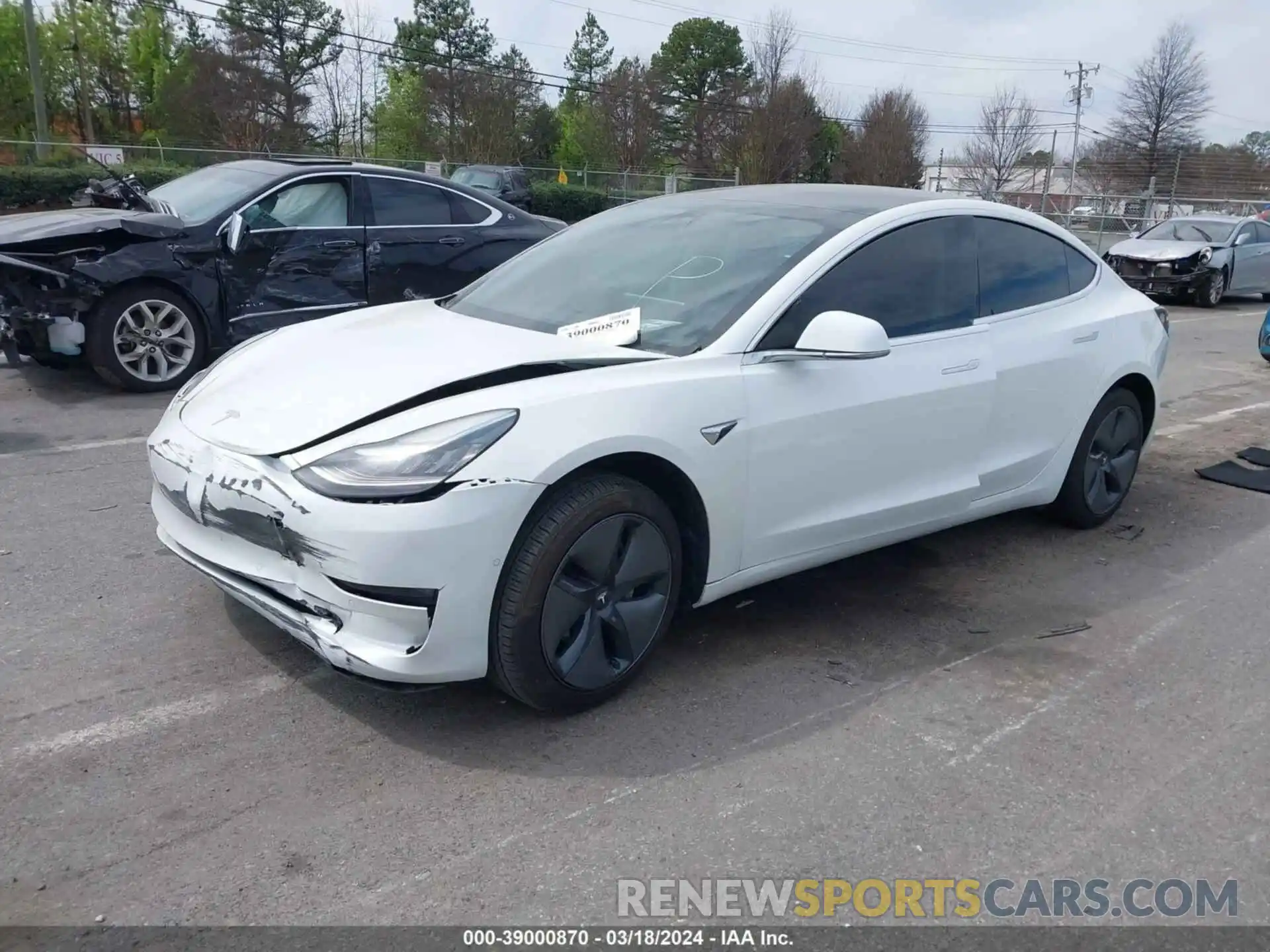 2 Photograph of a damaged car 5YJ3E1EA4KF419768 TESLA MODEL 3 2019