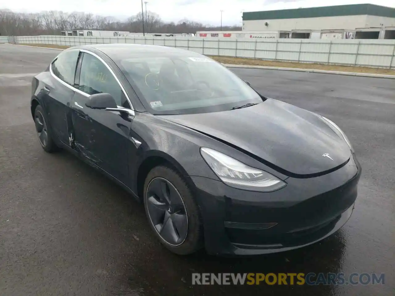 1 Photograph of a damaged car 5YJ3E1EA4KF422556 TESLA MODEL 3 2019