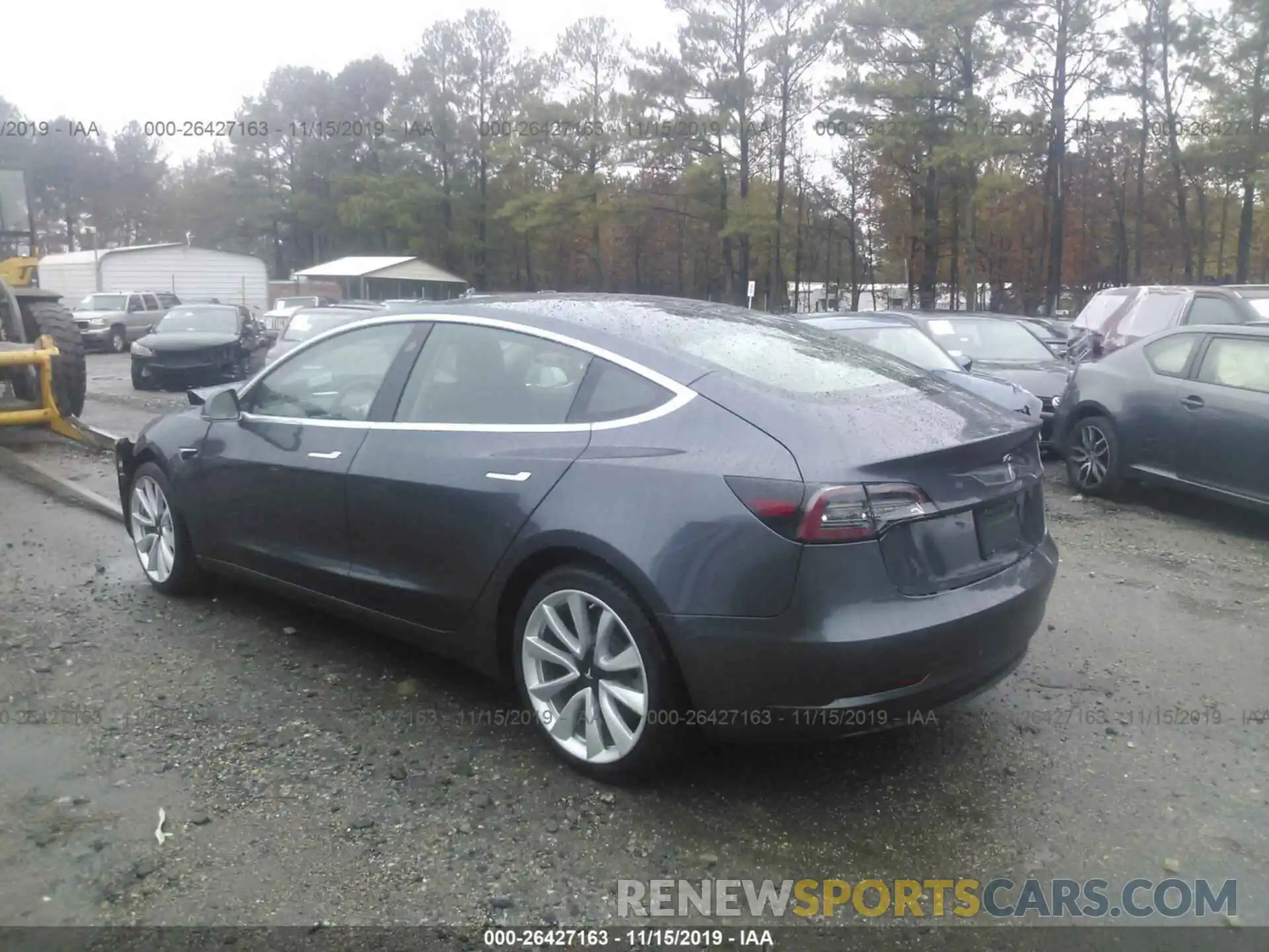 3 Photograph of a damaged car 5YJ3E1EA4KF425439 TESLA MODEL 3 2019