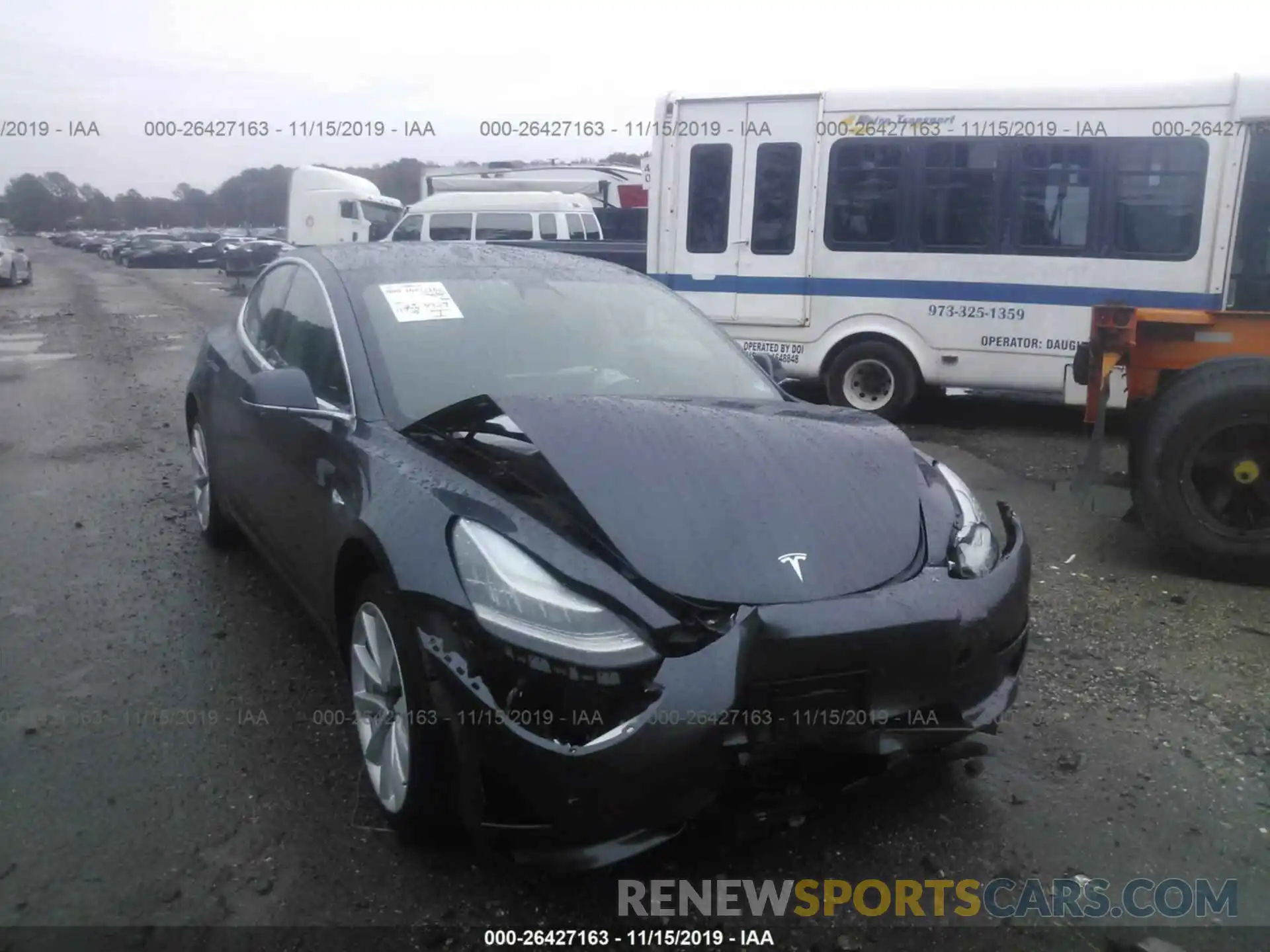 6 Photograph of a damaged car 5YJ3E1EA4KF425439 TESLA MODEL 3 2019