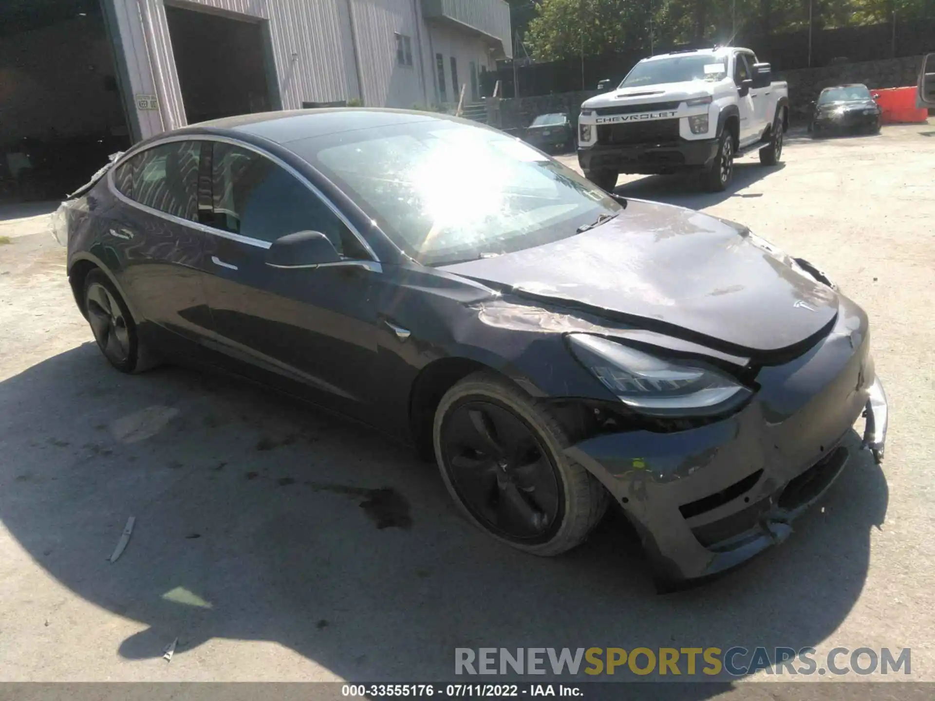 1 Photograph of a damaged car 5YJ3E1EA4KF427014 TESLA MODEL 3 2019