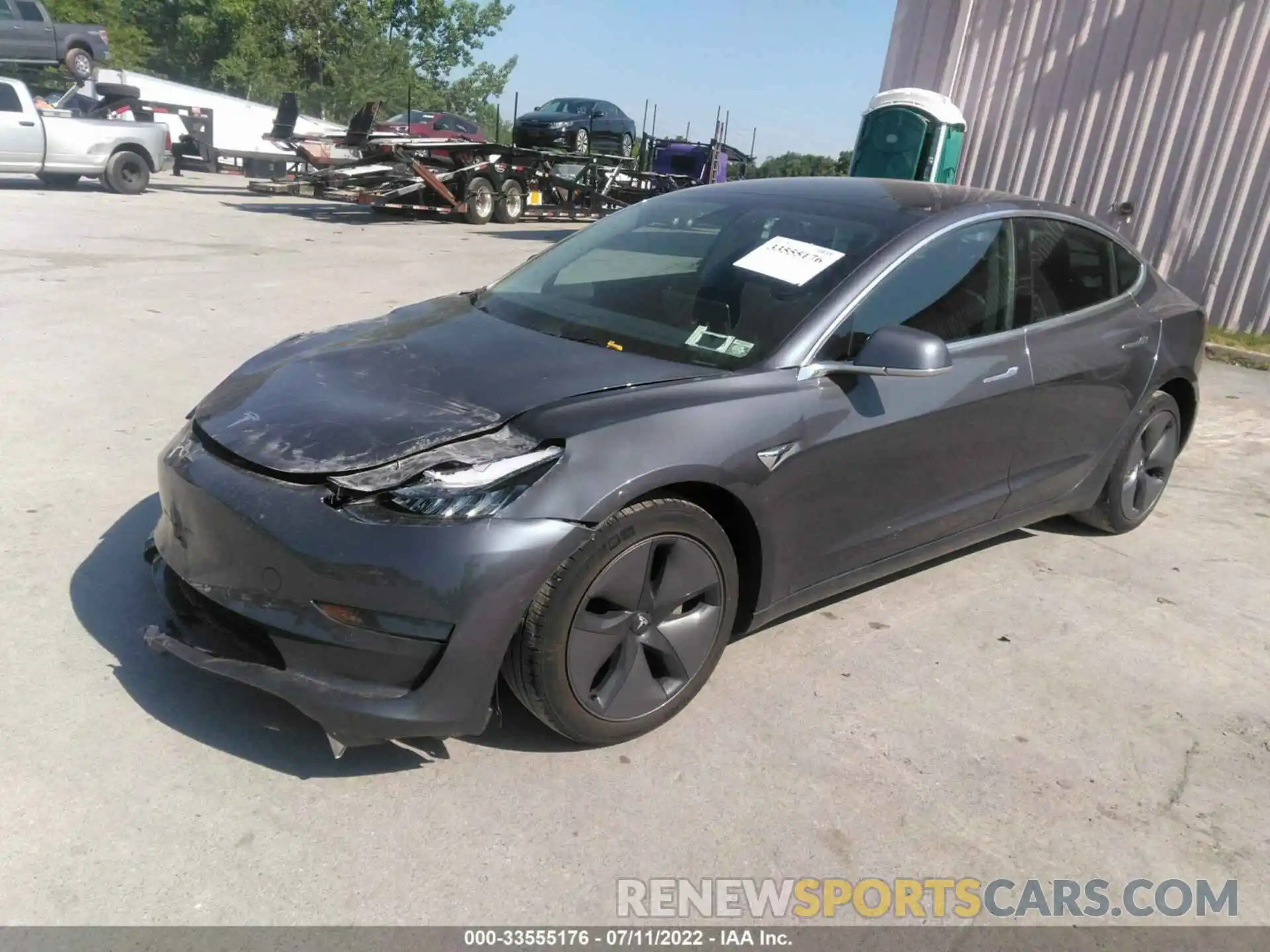 2 Photograph of a damaged car 5YJ3E1EA4KF427014 TESLA MODEL 3 2019