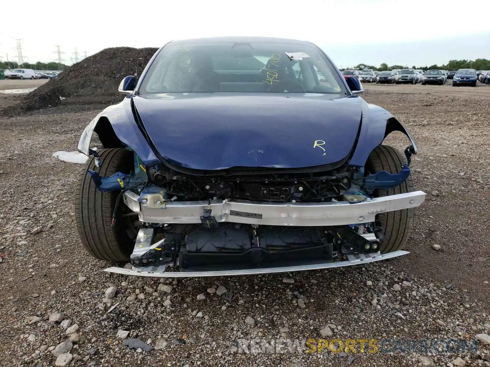 9 Photograph of a damaged car 5YJ3E1EA4KF427126 TESLA MODEL 3 2019