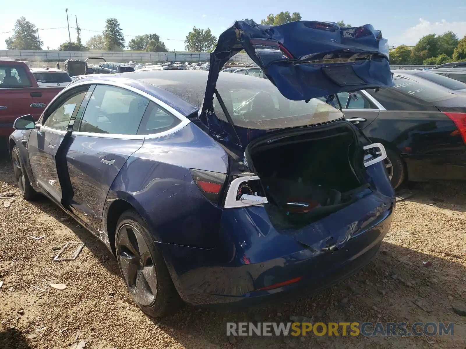 3 Photograph of a damaged car 5YJ3E1EA4KF427160 TESLA MODEL 3 2019