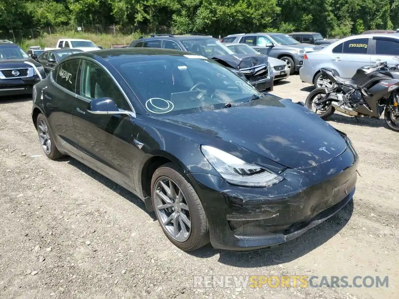 1 Photograph of a damaged car 5YJ3E1EA4KF428888 TESLA MODEL 3 2019