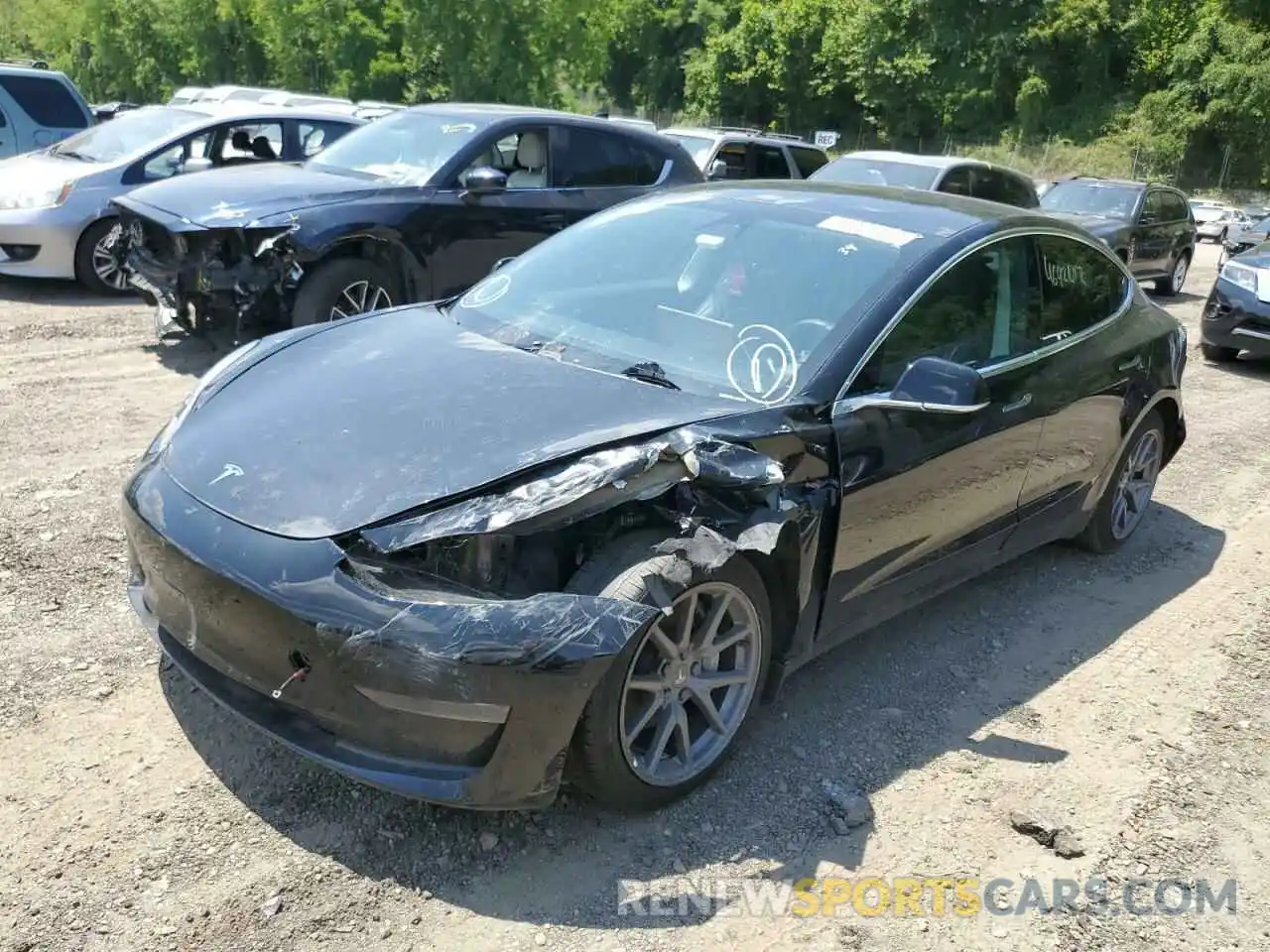 2 Фотография поврежденного автомобиля 5YJ3E1EA4KF428888 TESLA MODEL 3 2019