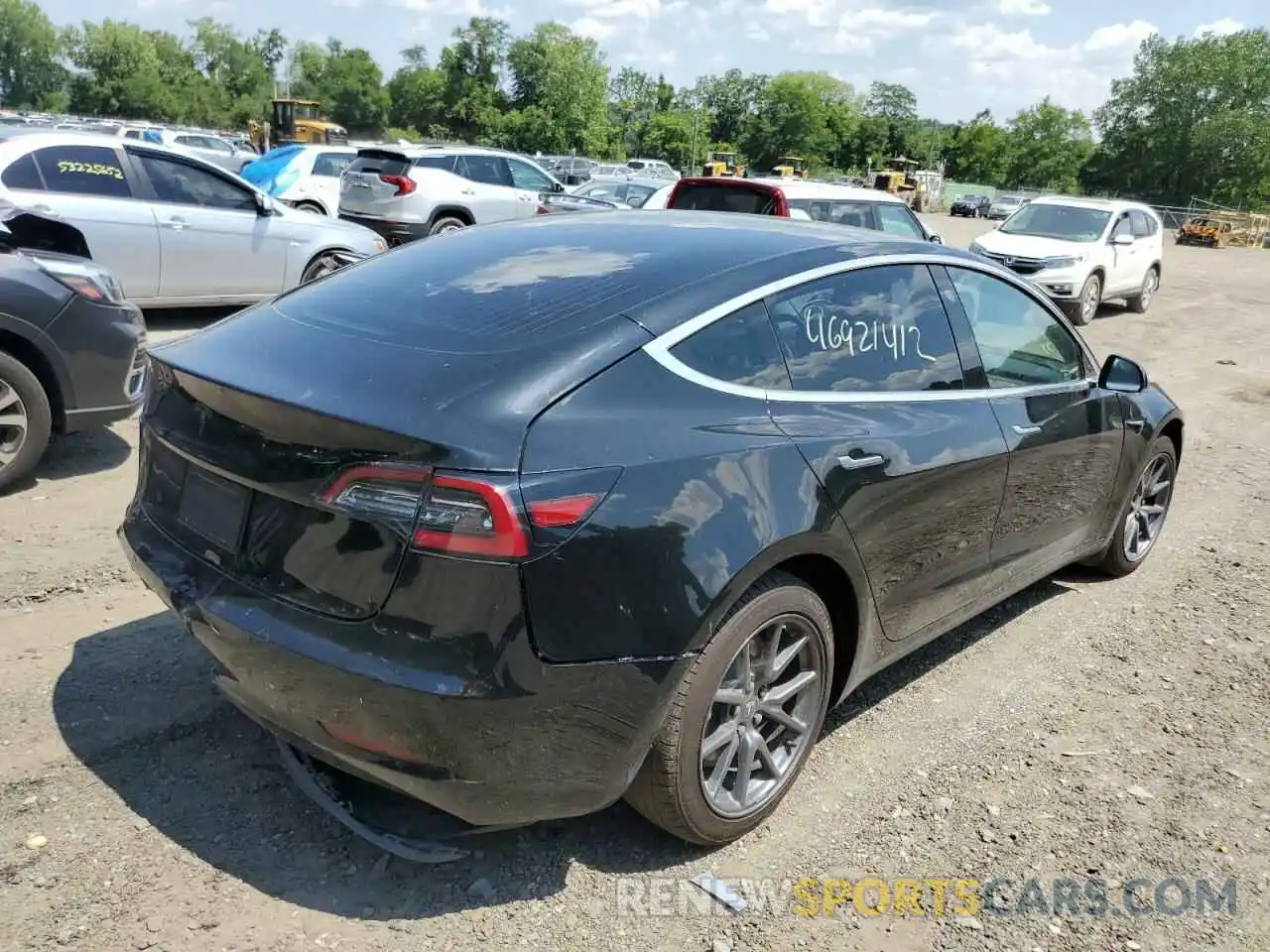 4 Photograph of a damaged car 5YJ3E1EA4KF428888 TESLA MODEL 3 2019