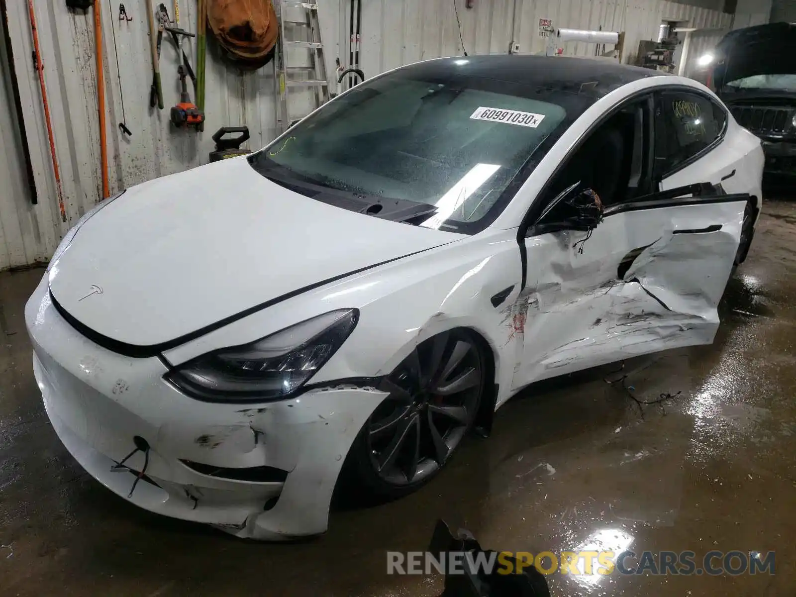 2 Photograph of a damaged car 5YJ3E1EA4KF430768 TESLA MODEL 3 2019