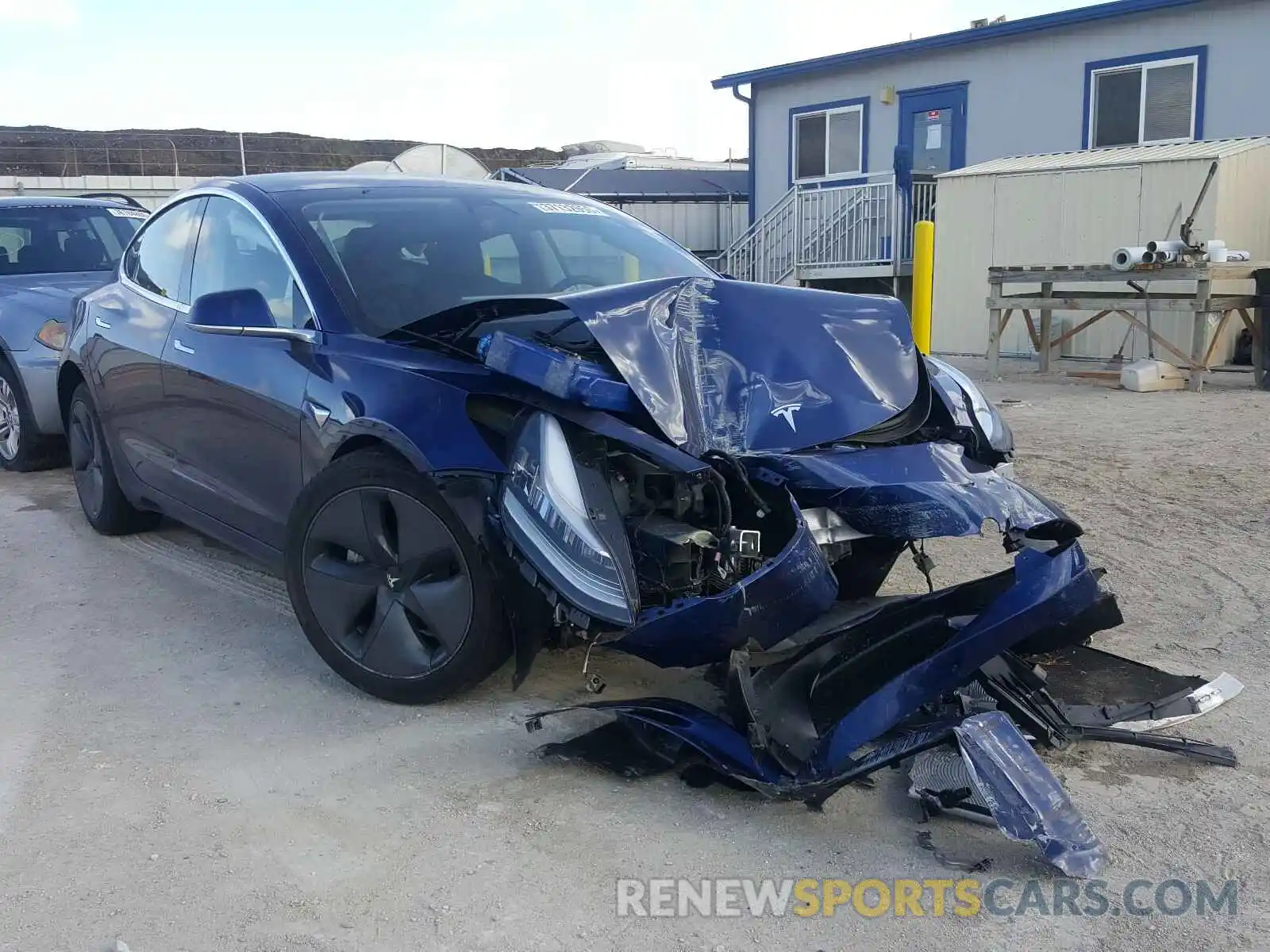 1 Photograph of a damaged car 5YJ3E1EA4KF435534 TESLA MODEL 3 2019