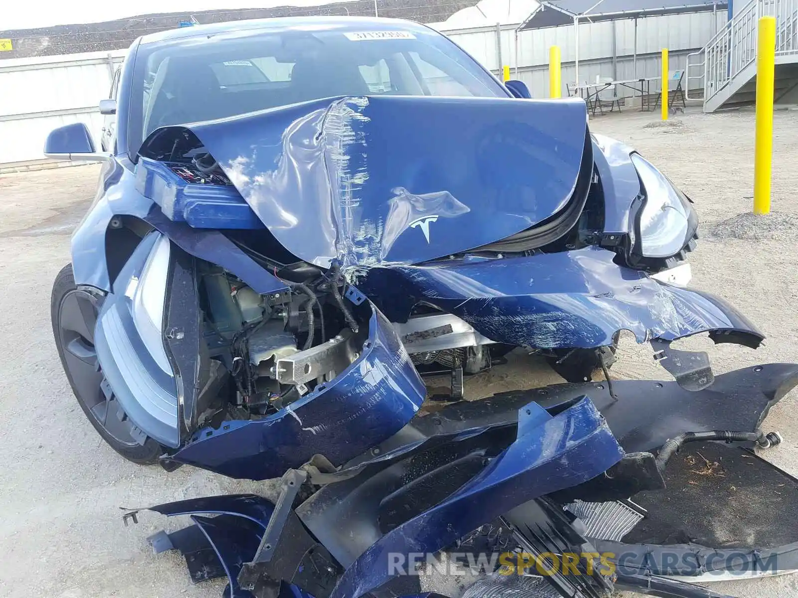 9 Photograph of a damaged car 5YJ3E1EA4KF435534 TESLA MODEL 3 2019