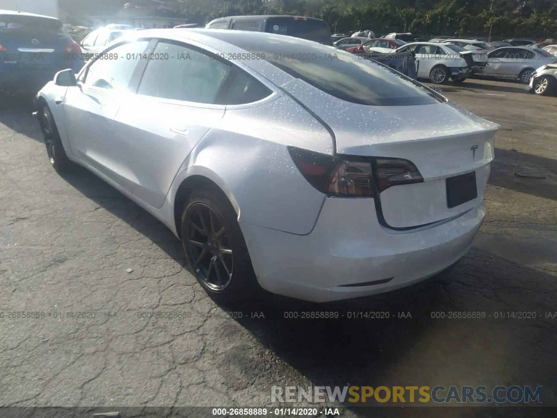 3 Photograph of a damaged car 5YJ3E1EA4KF435663 TESLA MODEL 3 2019