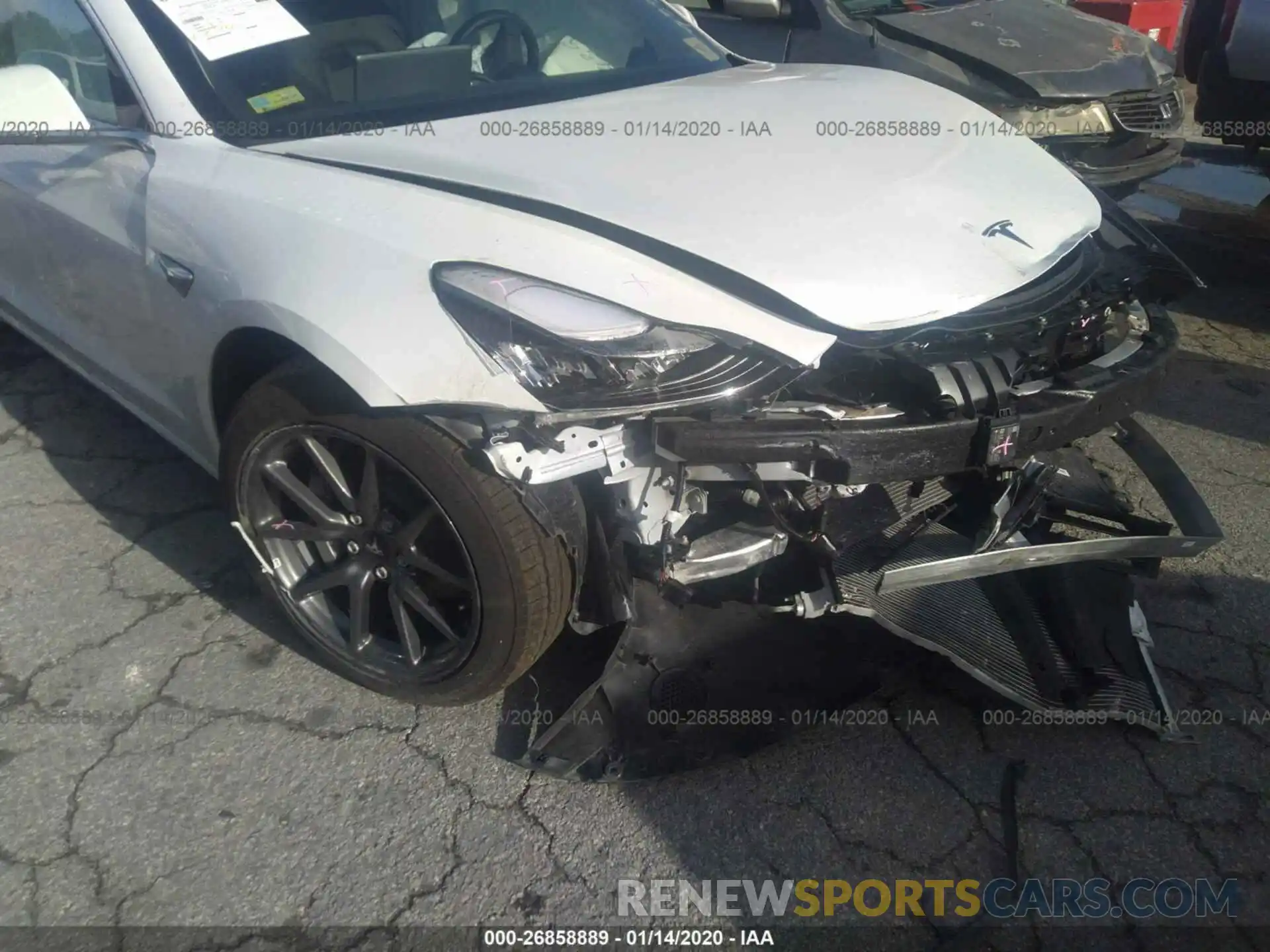 6 Photograph of a damaged car 5YJ3E1EA4KF435663 TESLA MODEL 3 2019