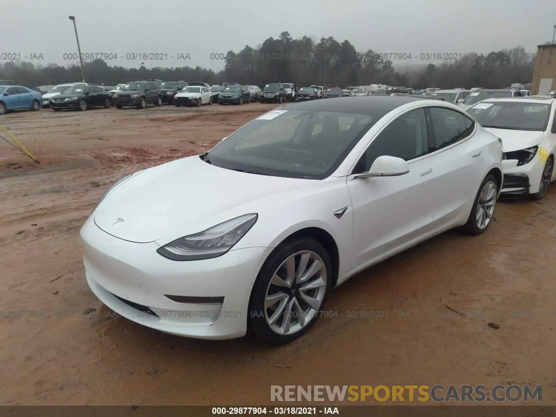 2 Photograph of a damaged car 5YJ3E1EA4KF441530 TESLA MODEL 3 2019