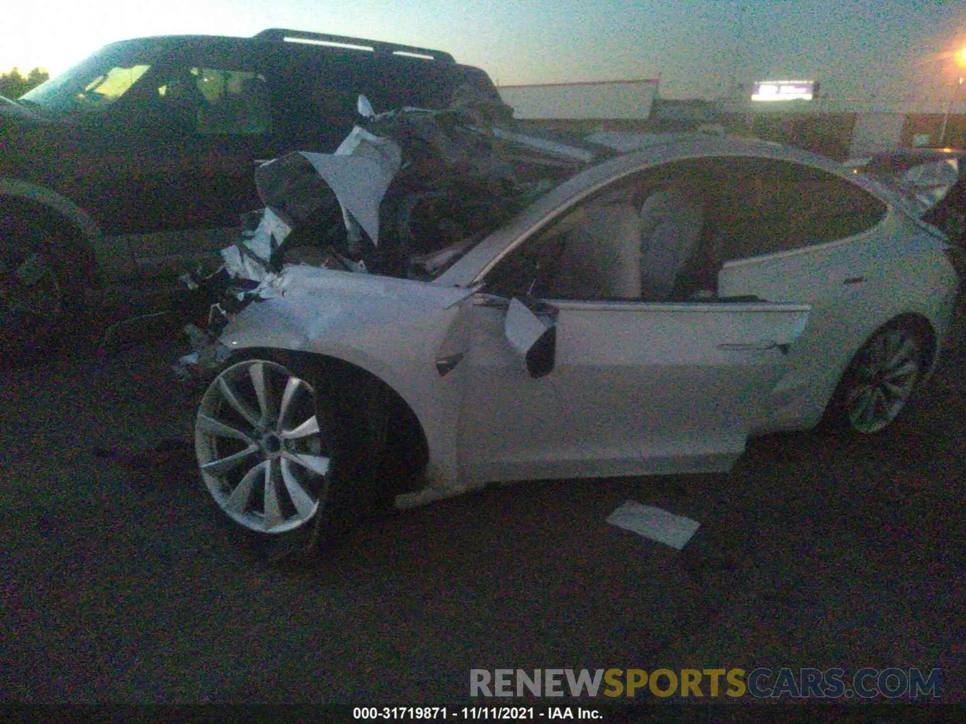 2 Photograph of a damaged car 5YJ3E1EA4KF447814 TESLA MODEL 3 2019