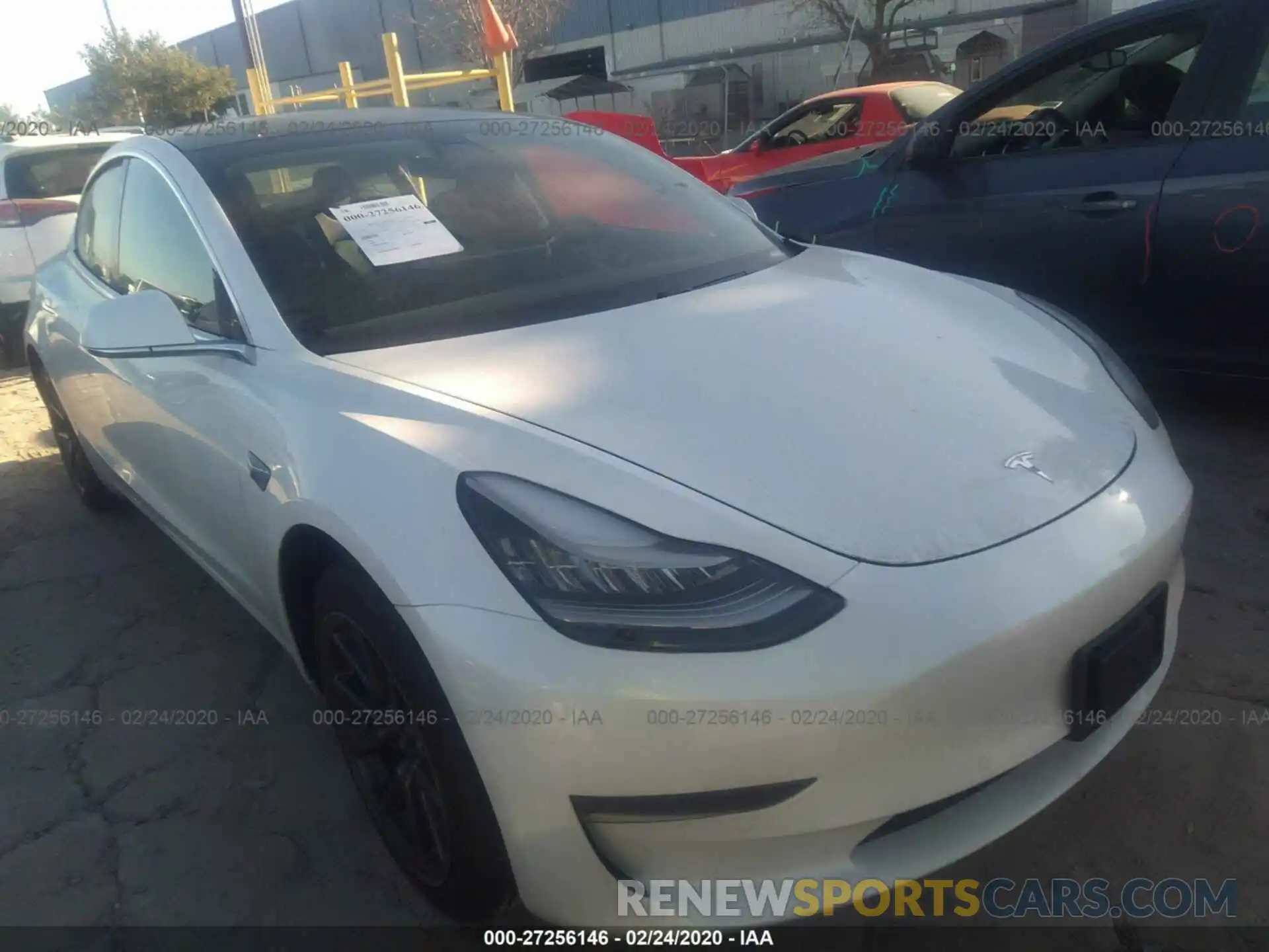 1 Photograph of a damaged car 5YJ3E1EA4KF466685 TESLA MODEL 3 2019