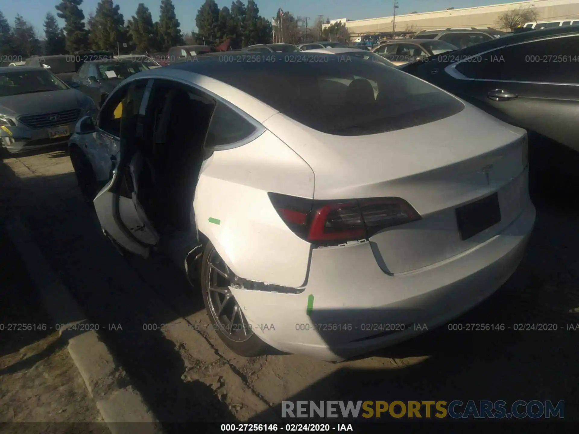 3 Photograph of a damaged car 5YJ3E1EA4KF466685 TESLA MODEL 3 2019