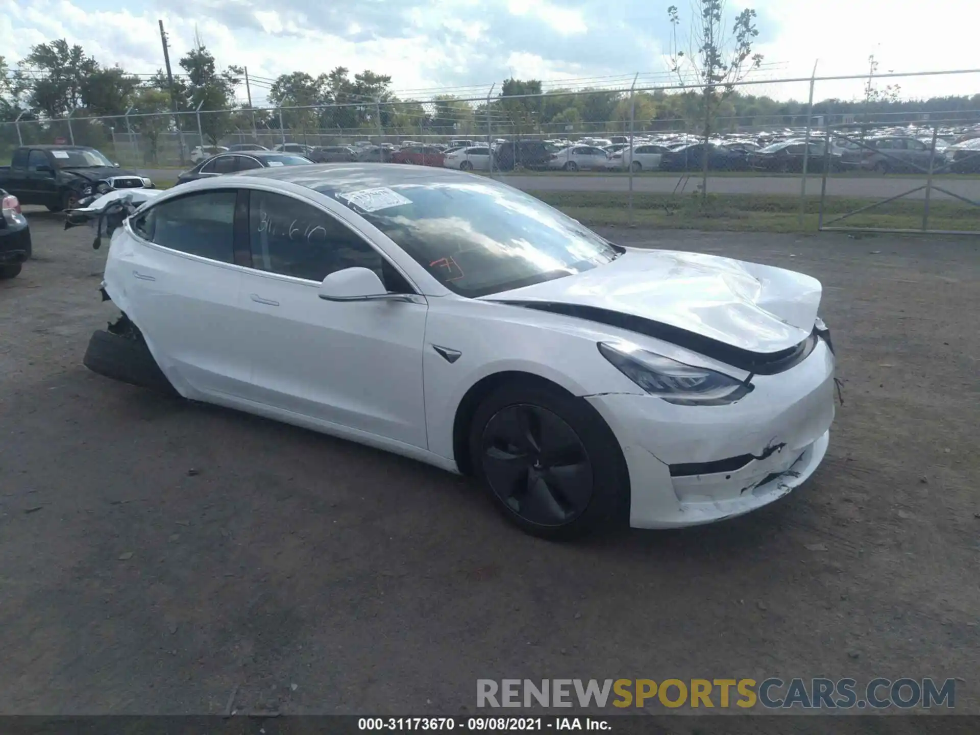 1 Photograph of a damaged car 5YJ3E1EA4KF483499 TESLA MODEL 3 2019