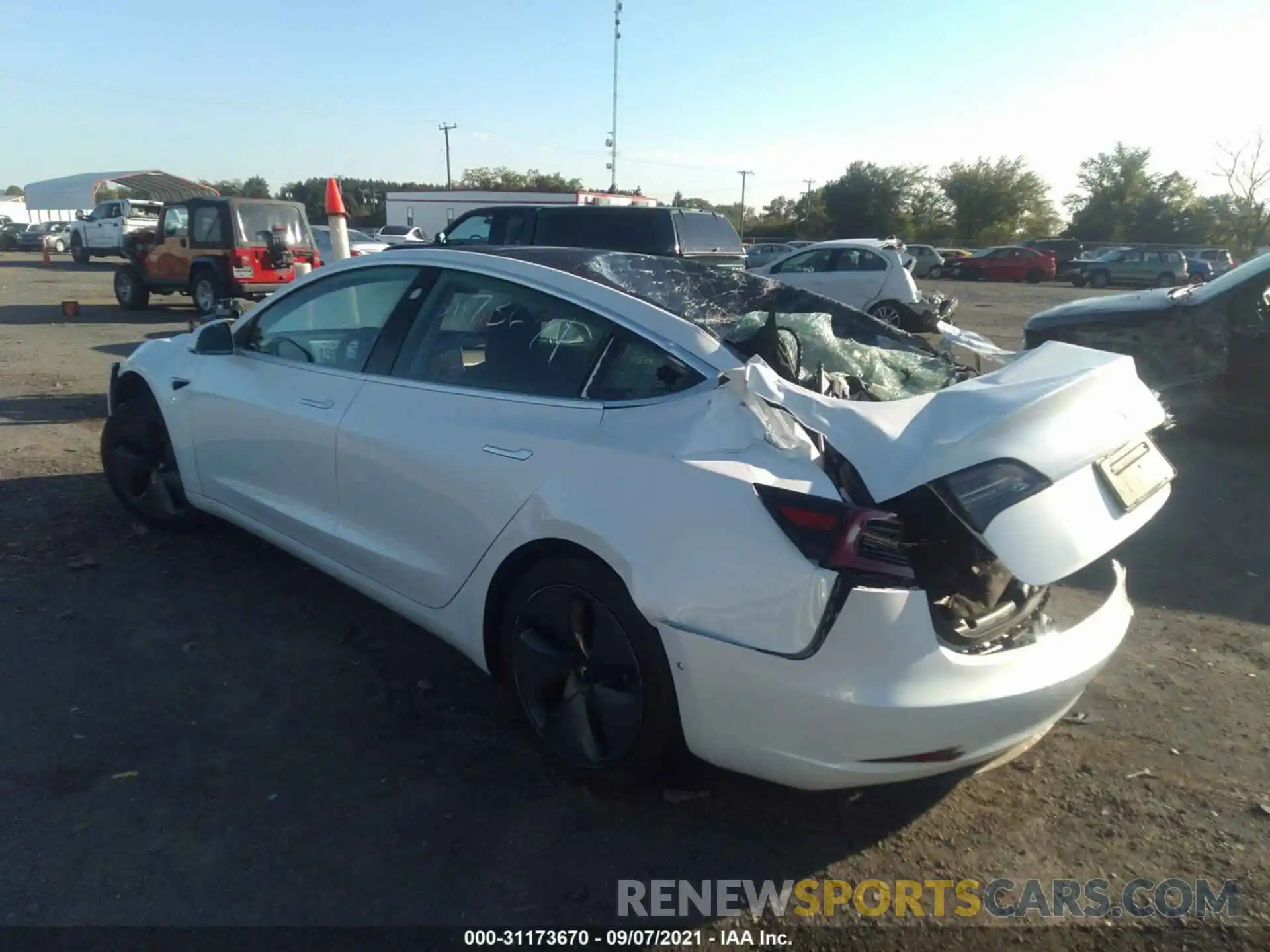 3 Photograph of a damaged car 5YJ3E1EA4KF483499 TESLA MODEL 3 2019