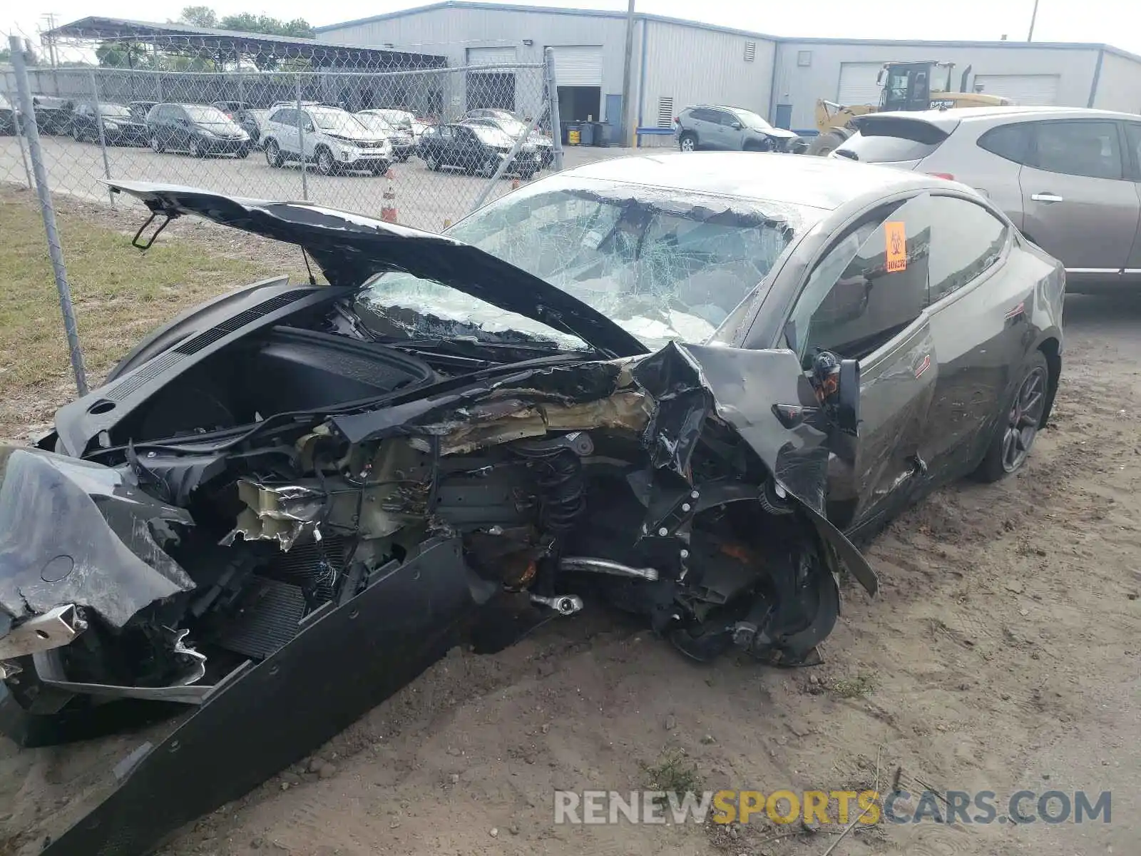 2 Photograph of a damaged car 5YJ3E1EA4KF484412 TESLA MODEL 3 2019