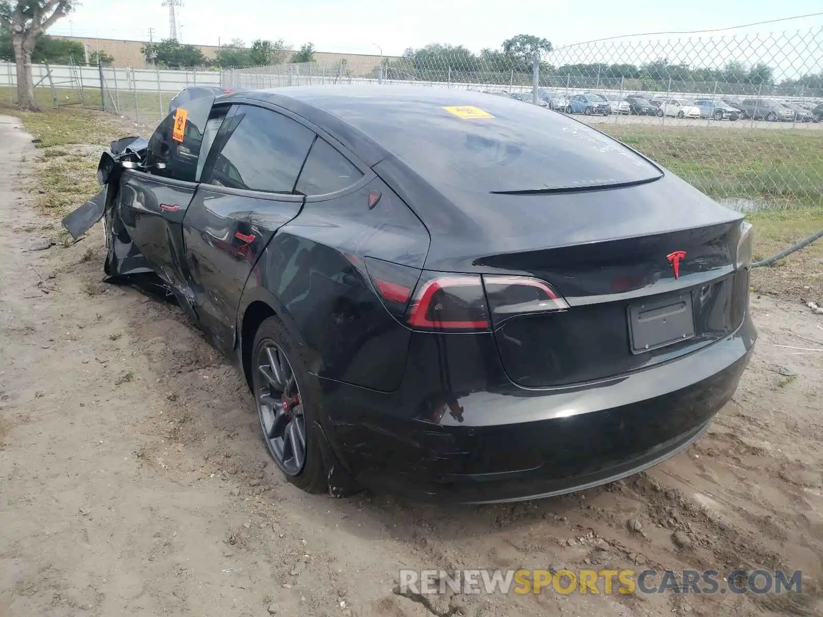 3 Photograph of a damaged car 5YJ3E1EA4KF484412 TESLA MODEL 3 2019