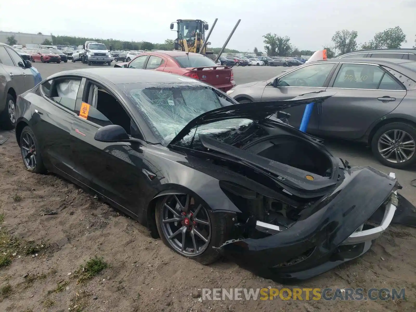 9 Photograph of a damaged car 5YJ3E1EA4KF484412 TESLA MODEL 3 2019