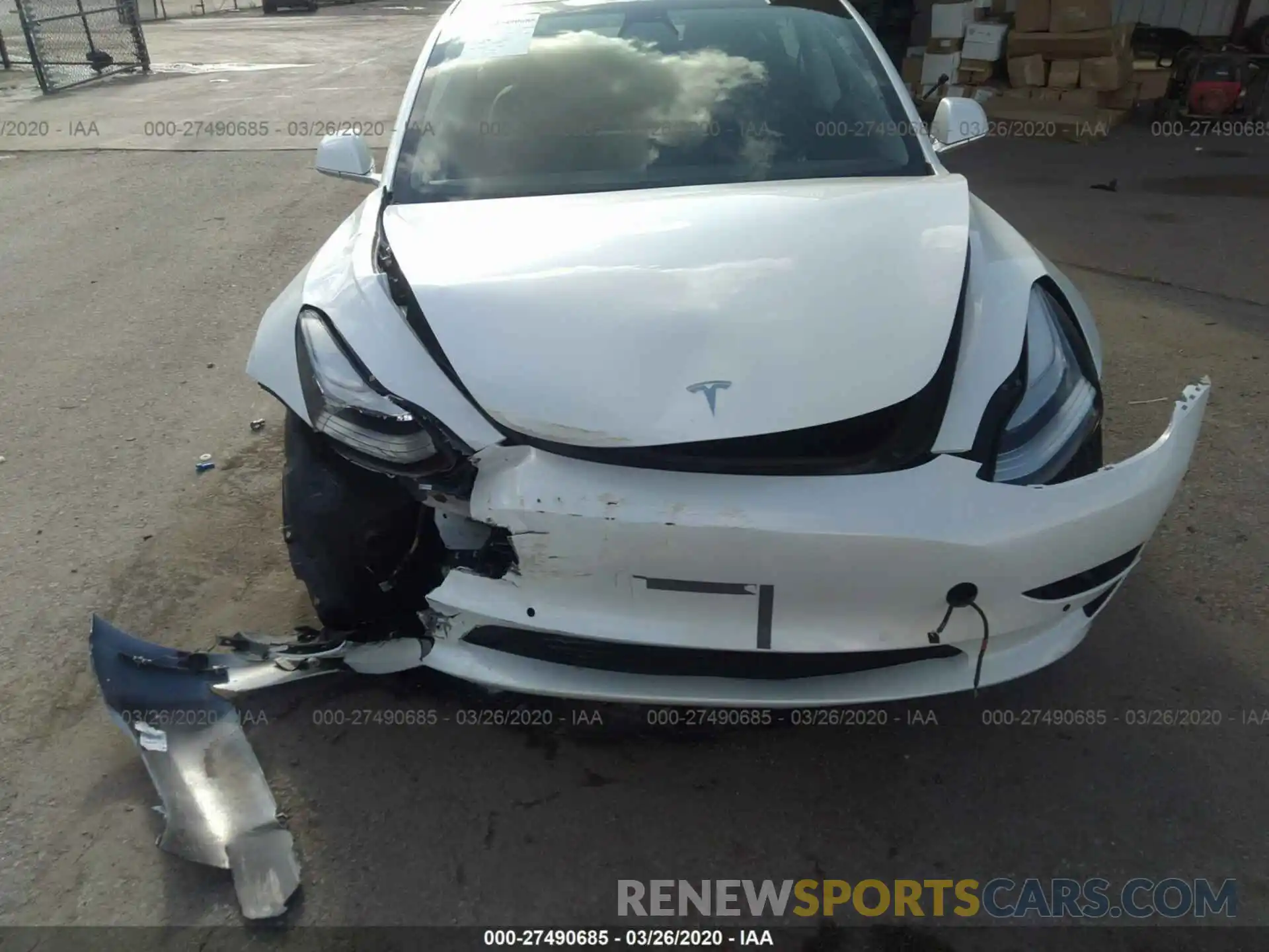 6 Photograph of a damaged car 5YJ3E1EA4KF485155 TESLA MODEL 3 2019