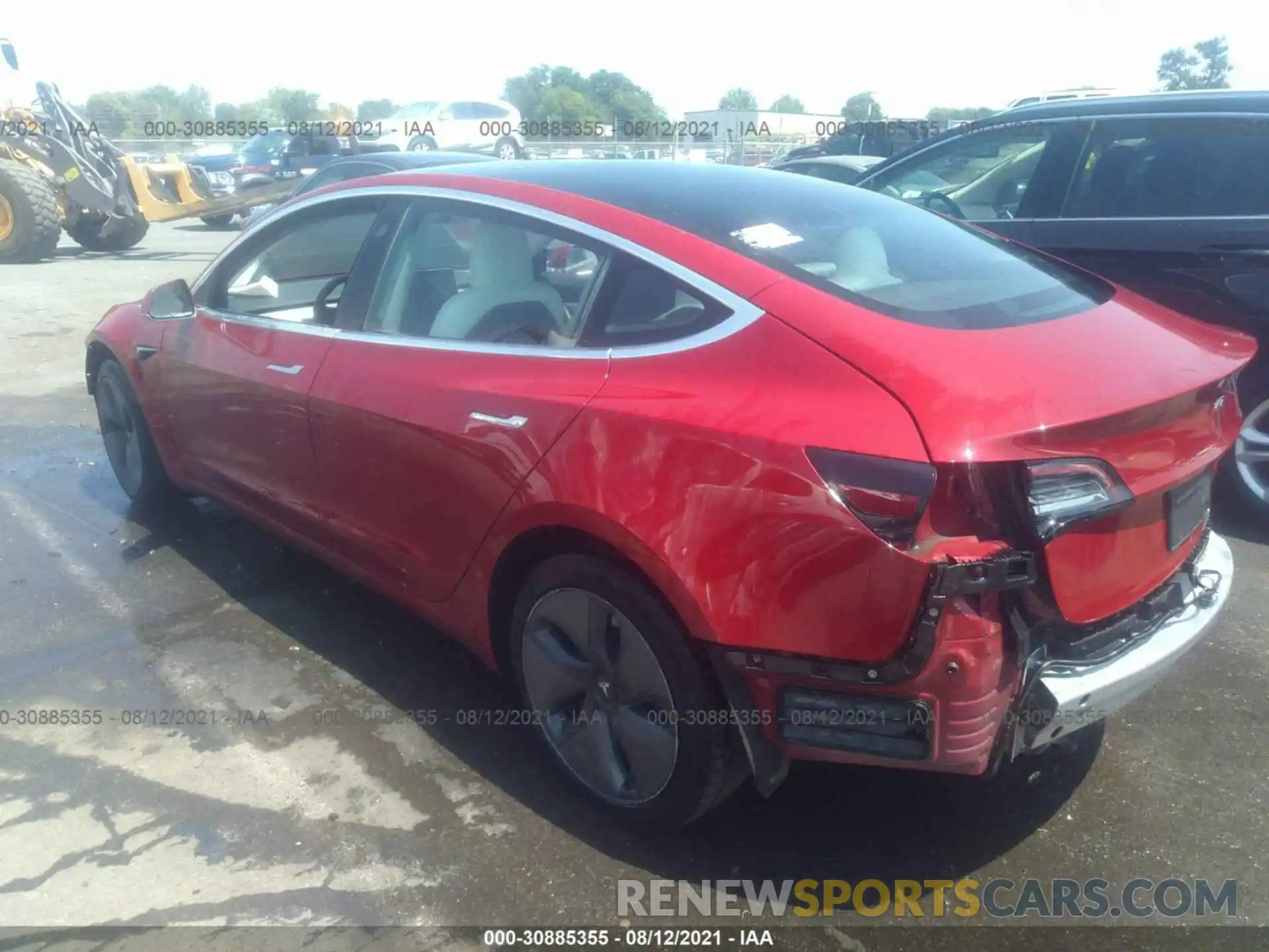 3 Photograph of a damaged car 5YJ3E1EA4KF486113 TESLA MODEL 3 2019