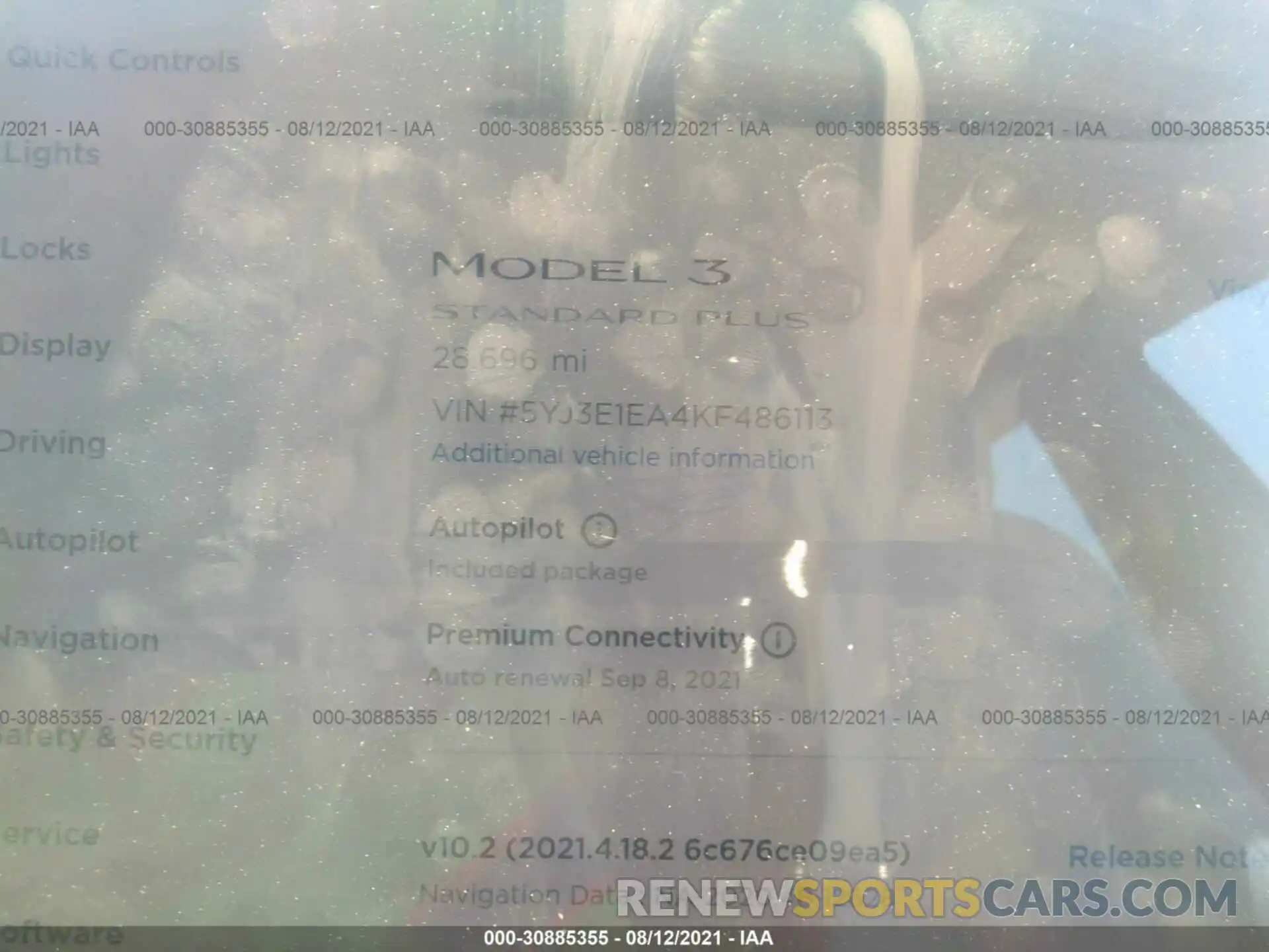 7 Photograph of a damaged car 5YJ3E1EA4KF486113 TESLA MODEL 3 2019