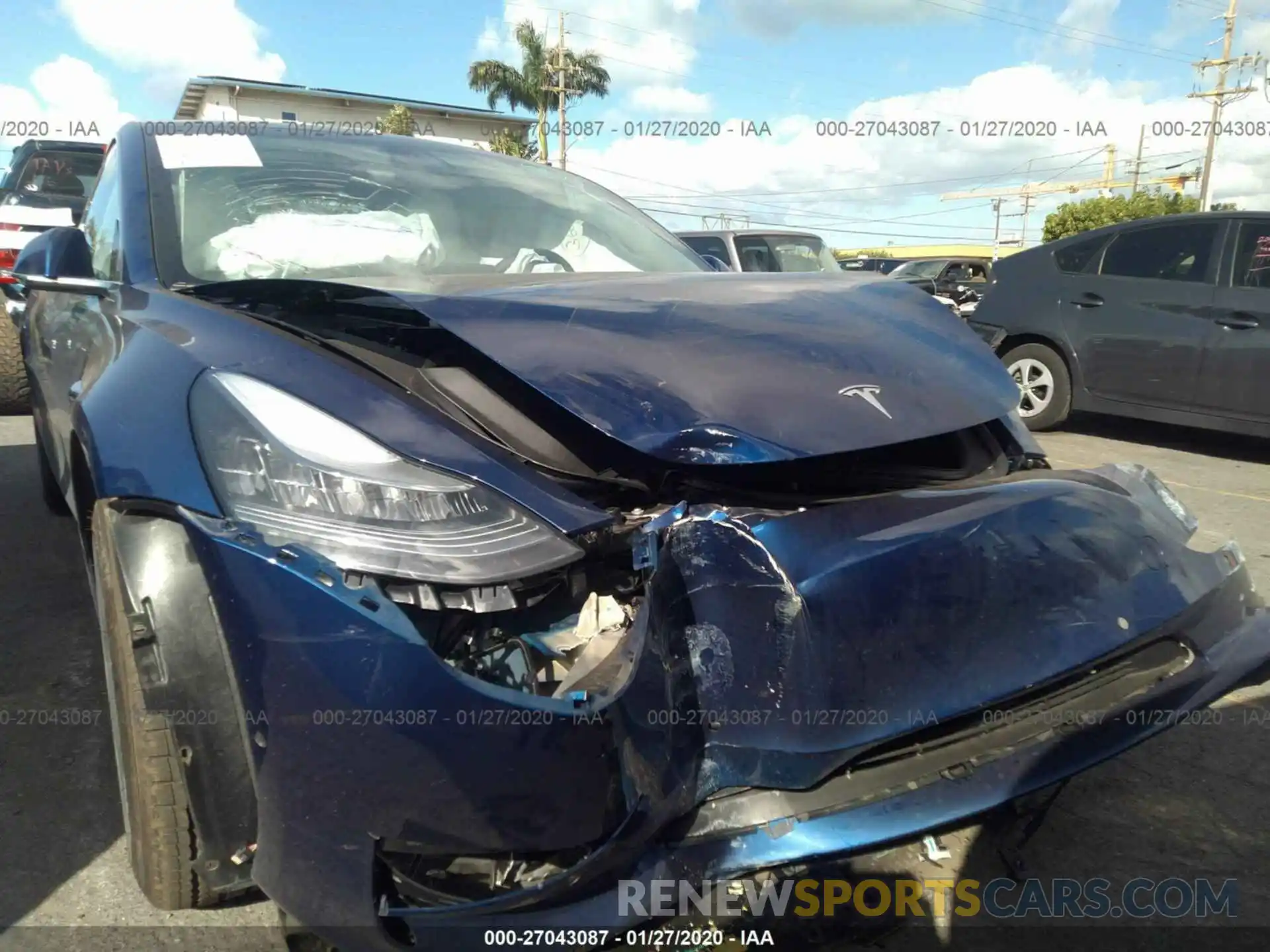 6 Photograph of a damaged car 5YJ3E1EA4KF509101 TESLA MODEL 3 2019