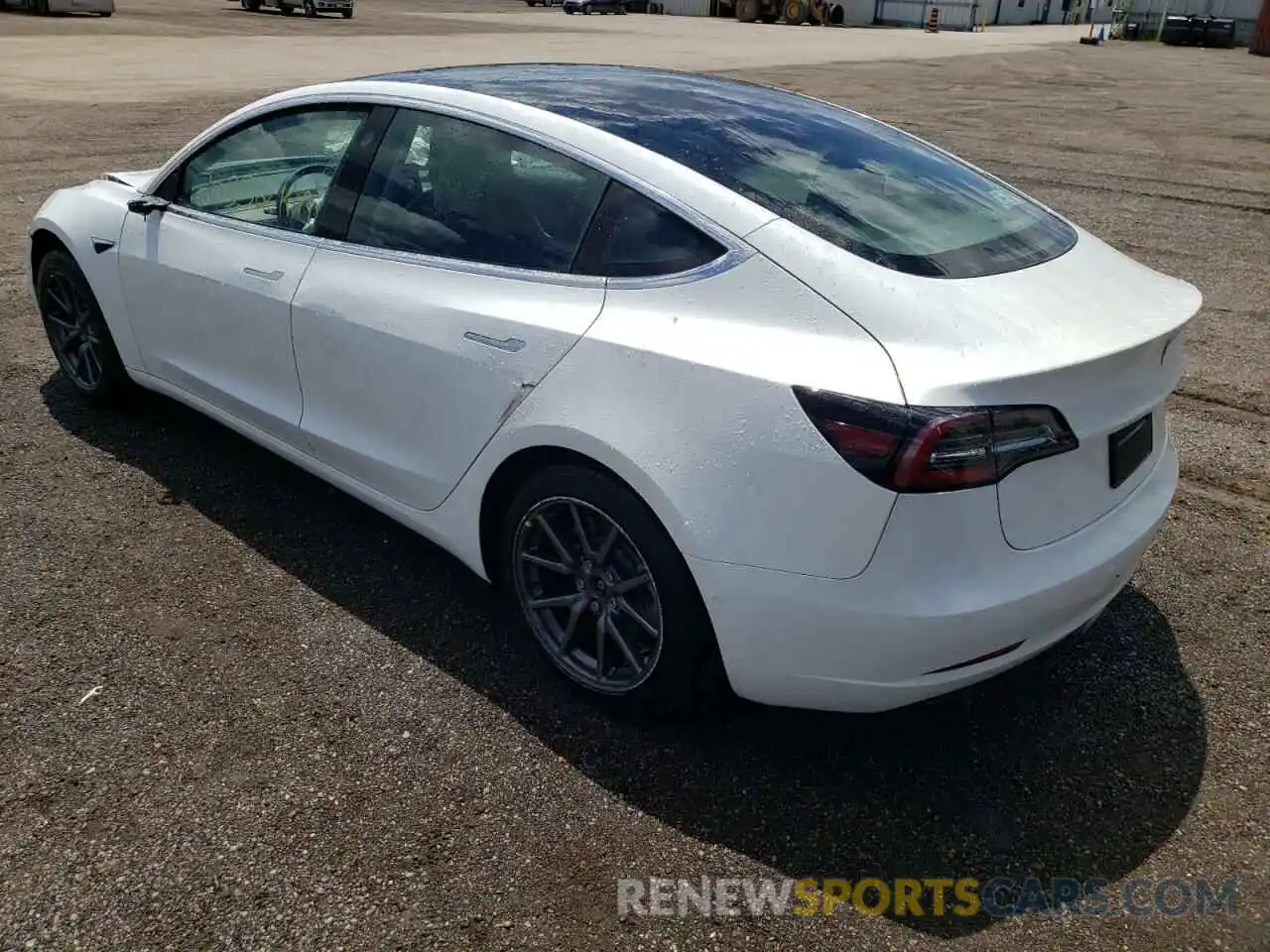 3 Photograph of a damaged car 5YJ3E1EA4KF515058 TESLA MODEL 3 2019