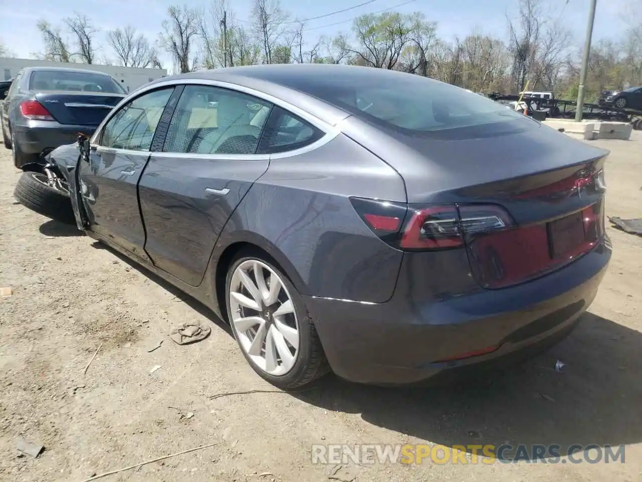 3 Photograph of a damaged car 5YJ3E1EA4KF519840 TESLA MODEL 3 2019