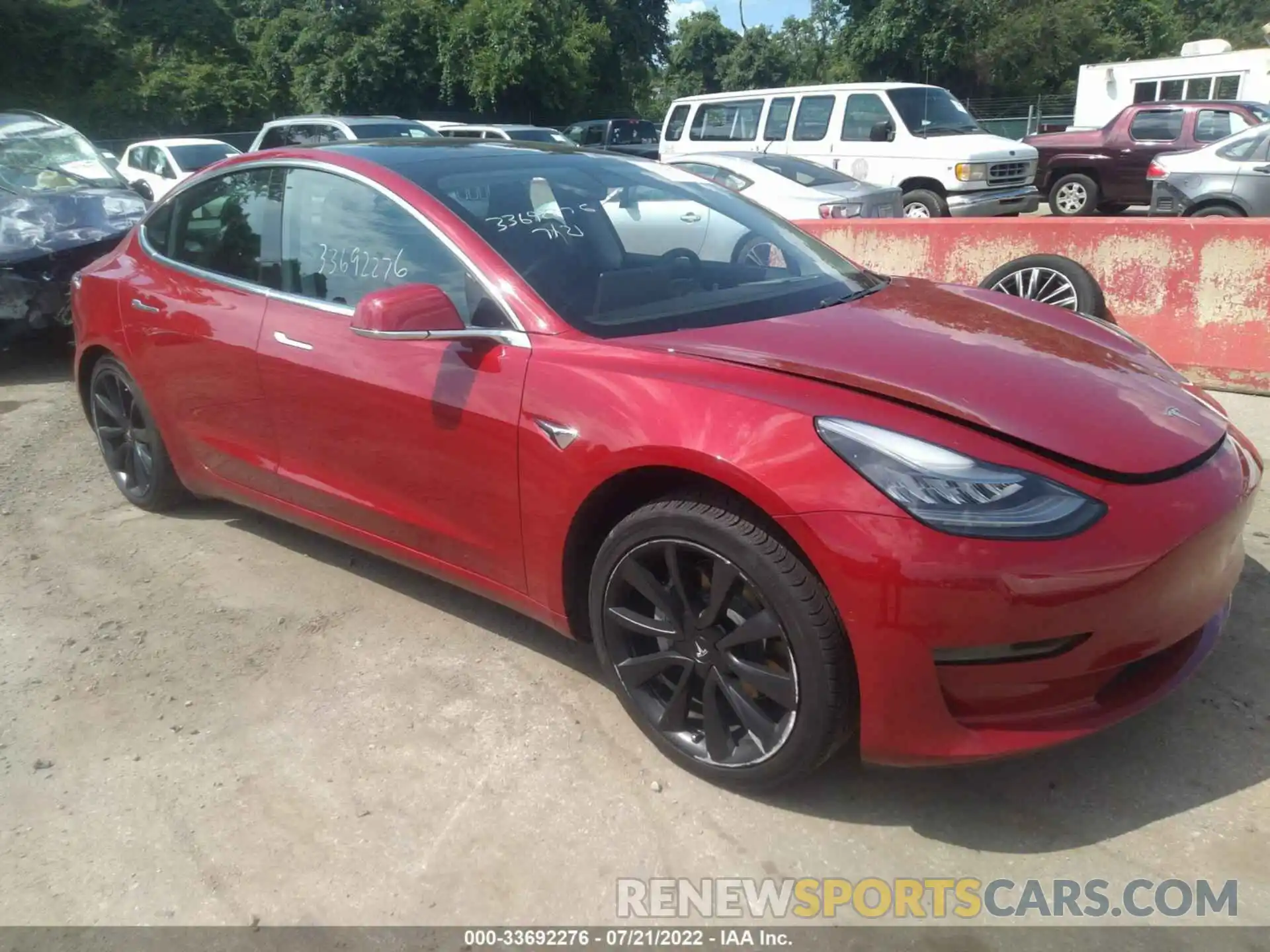 1 Фотография поврежденного автомобиля 5YJ3E1EA4KF536895 TESLA MODEL 3 2019