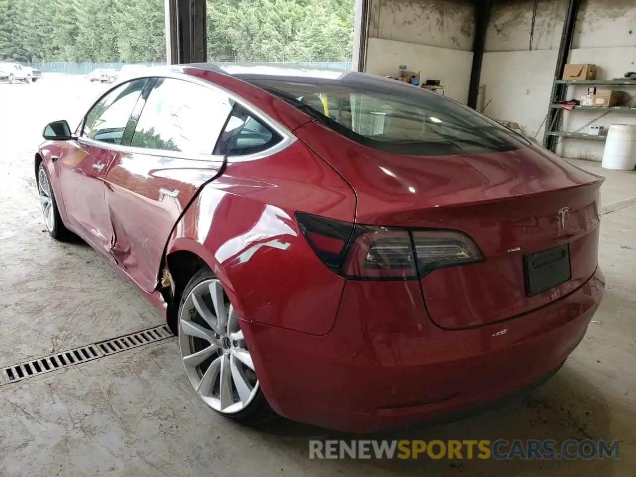 3 Photograph of a damaged car 5YJ3E1EA4KF537030 TESLA MODEL 3 2019