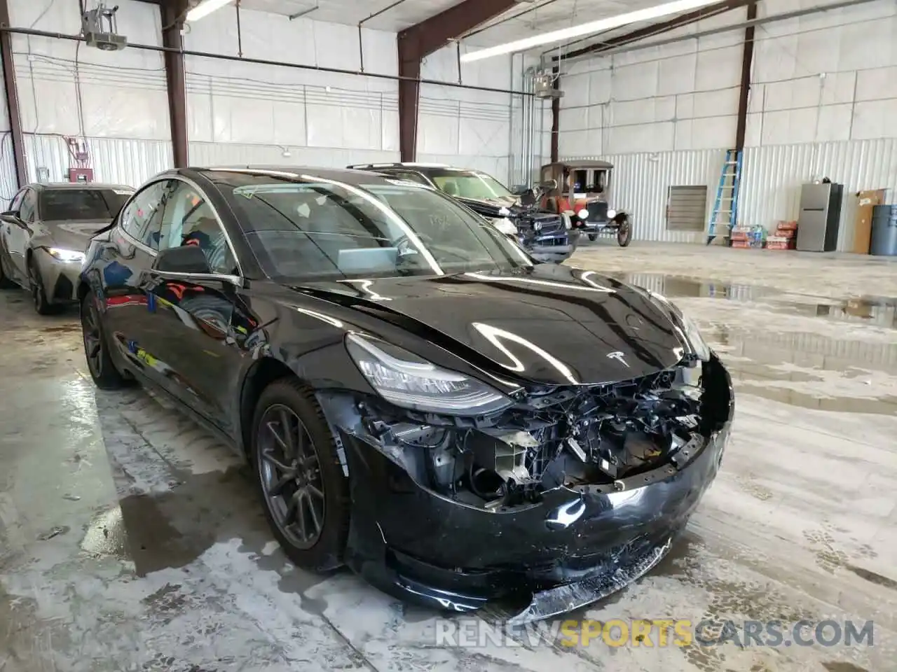 1 Photograph of a damaged car 5YJ3E1EA5KF190033 TESLA MODEL 3 2019