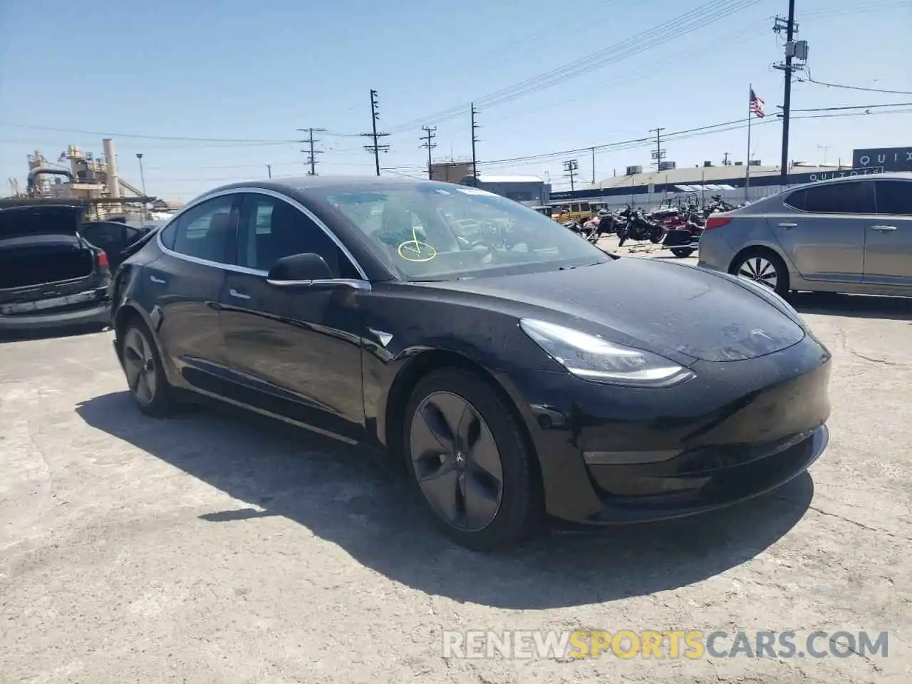 1 Photograph of a damaged car 5YJ3E1EA5KF196902 TESLA MODEL 3 2019